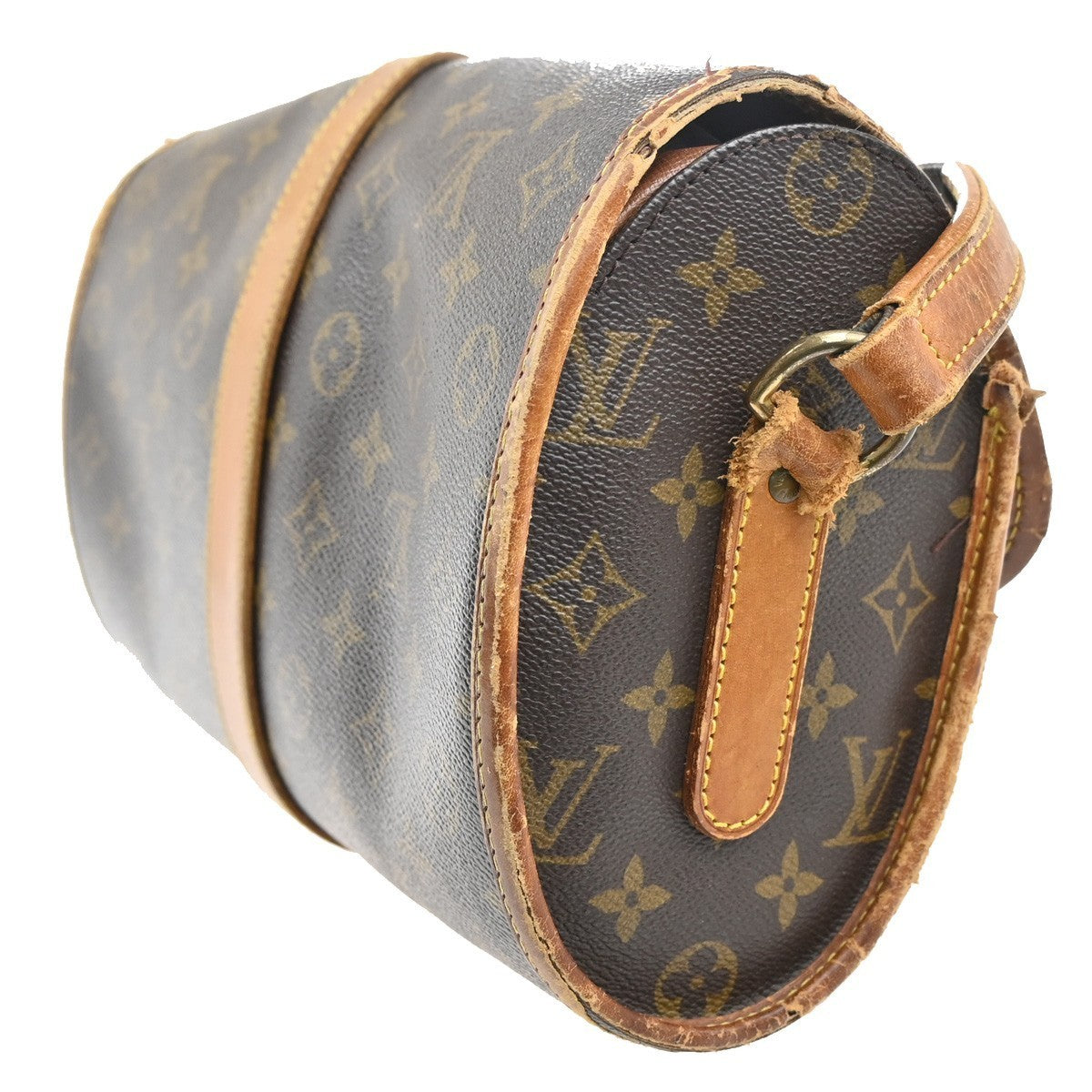 LOUIS VUITTON Logo Marne Shoulder Bag Monogram Leather Brown M51369 60MA308