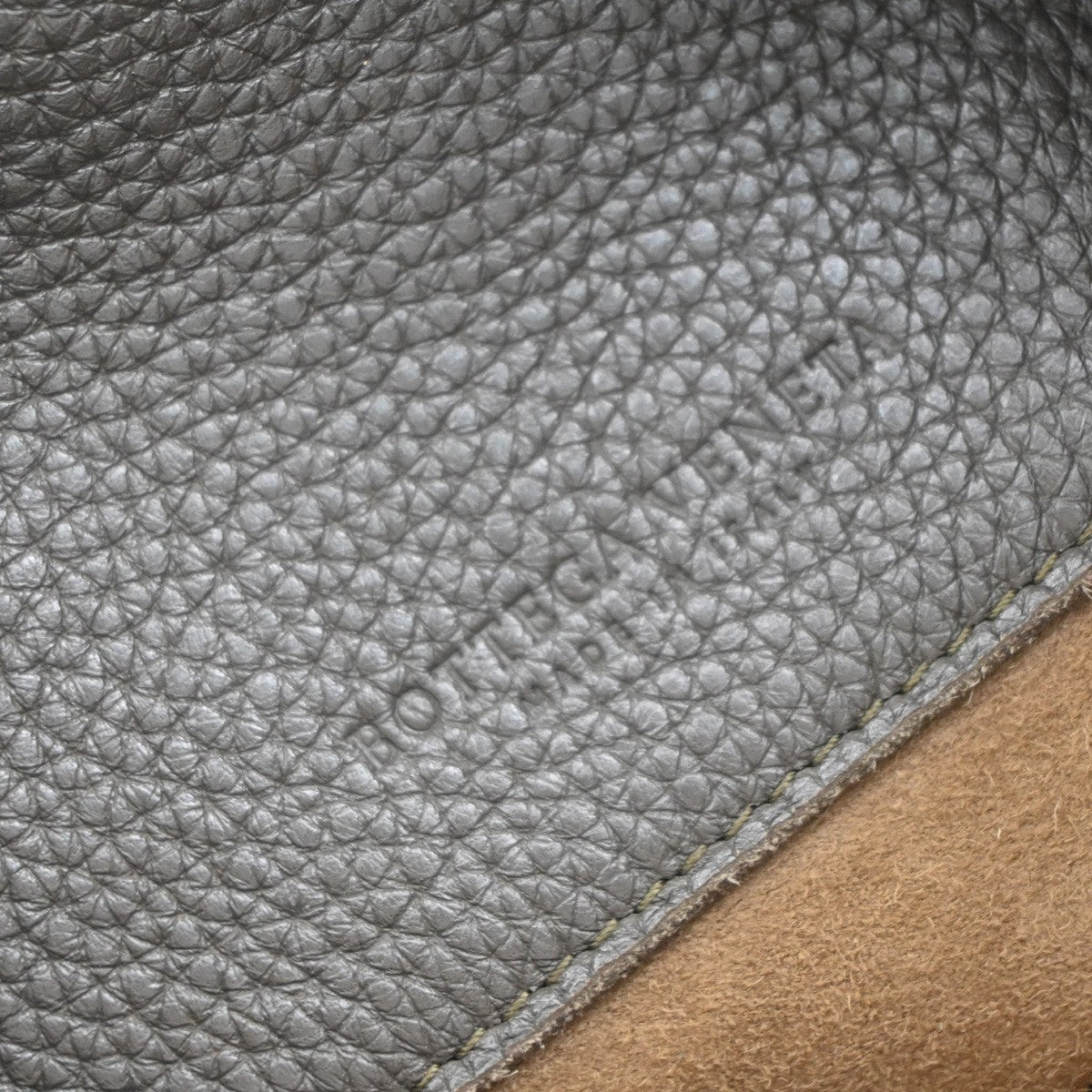 BOTTEGA VENETA Logo Hobo Shoulder Hand Bag Leather Gray Italy 31KB181