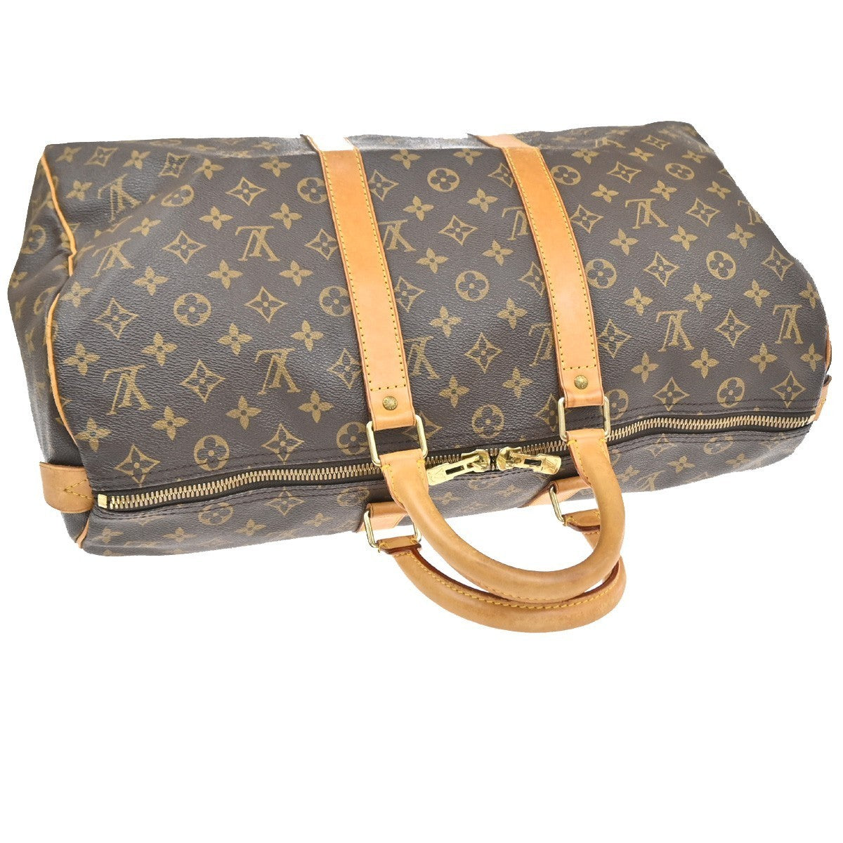 LOUIS VUITTON Keepall 45 Travel Hand Bag Monogram Leather Brown M41428 96YJ208