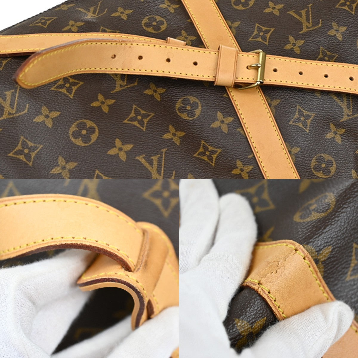 LOUIS VUITTON Keepall Bandouliere 60 2Way Hand Bag Monogram Brown M41412 23CA097