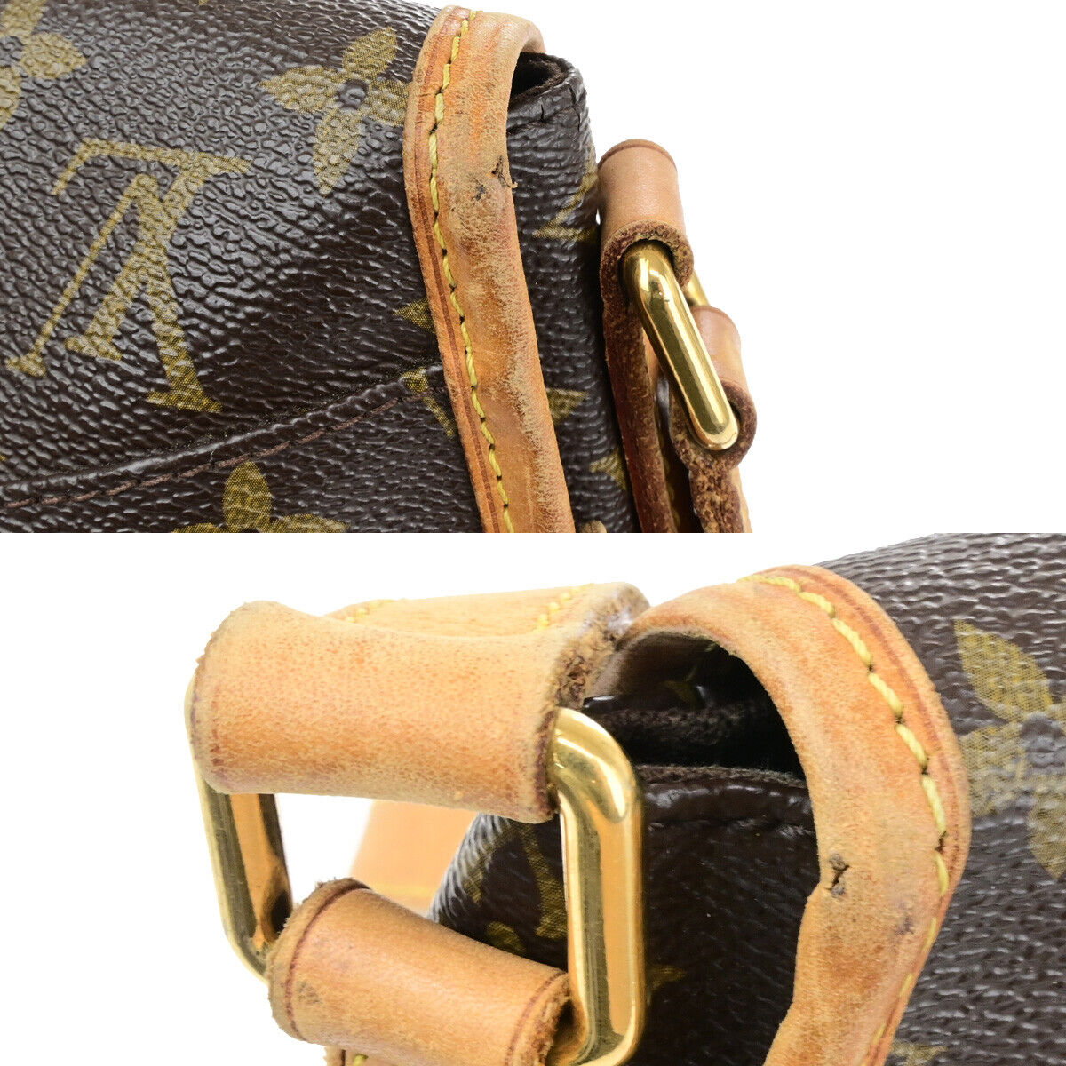 LOUIS VUITTON Menilmontant PM Shoulder Bag Monogram Leather BN M40474 98KA504