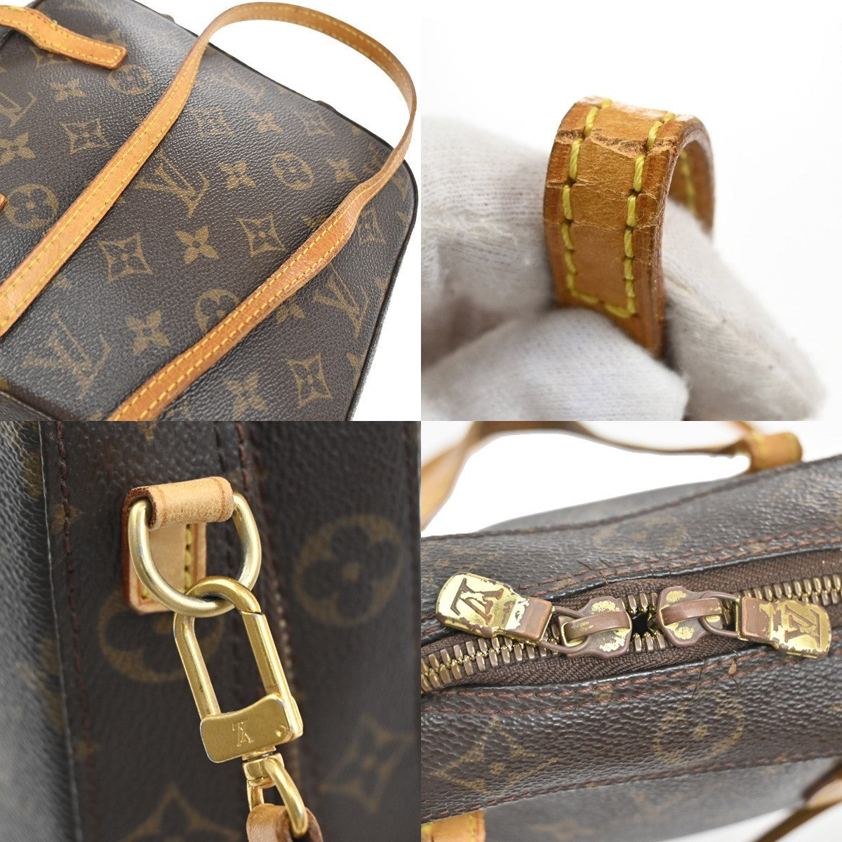 LOUIS VUITTON Spontini 2Way Shoulder Hand Bag Monogram Leather M47500 86KB260