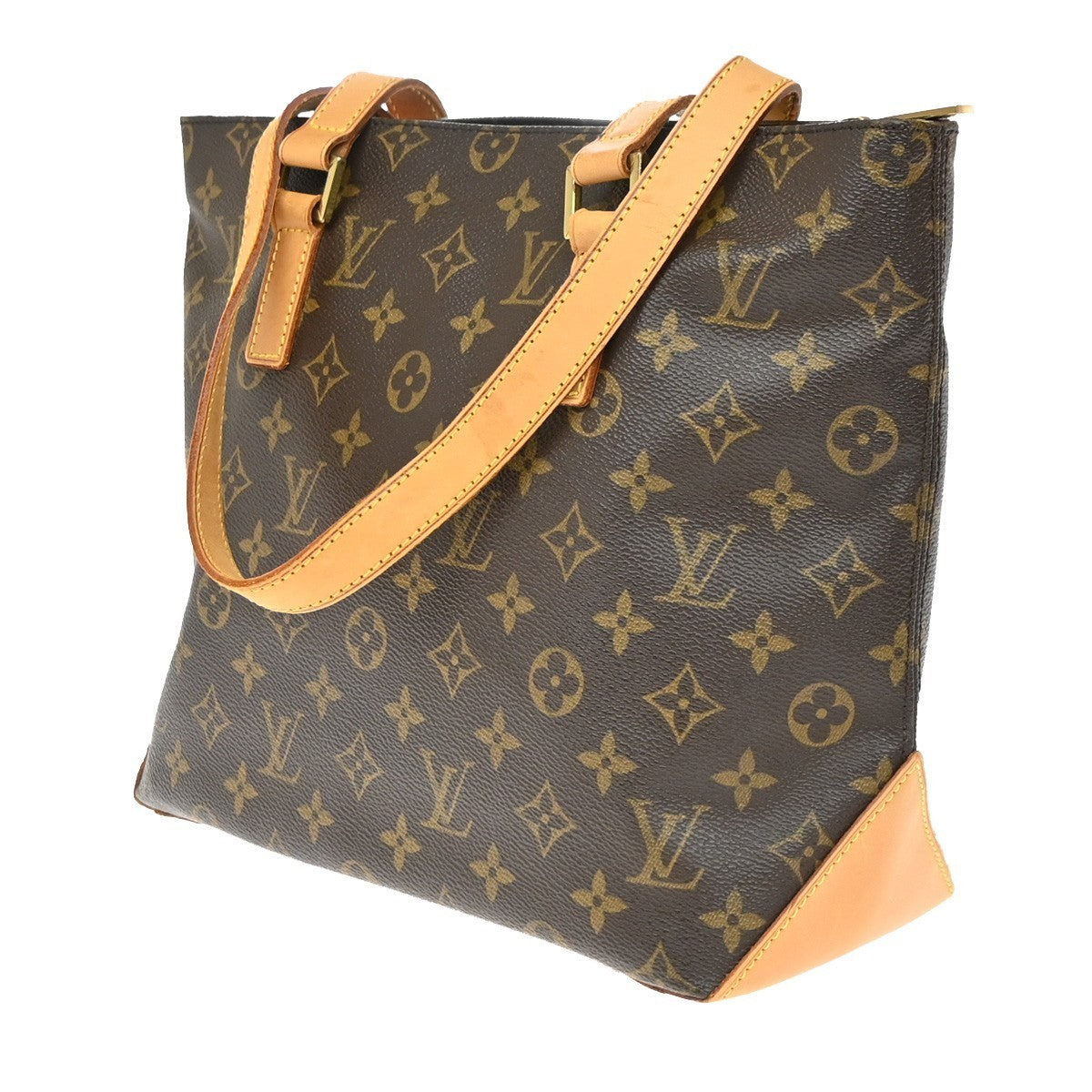 LOUIS VUITTON Cabas Piano Shoulder Bag Monogram Leather Brown M51148 82KP450