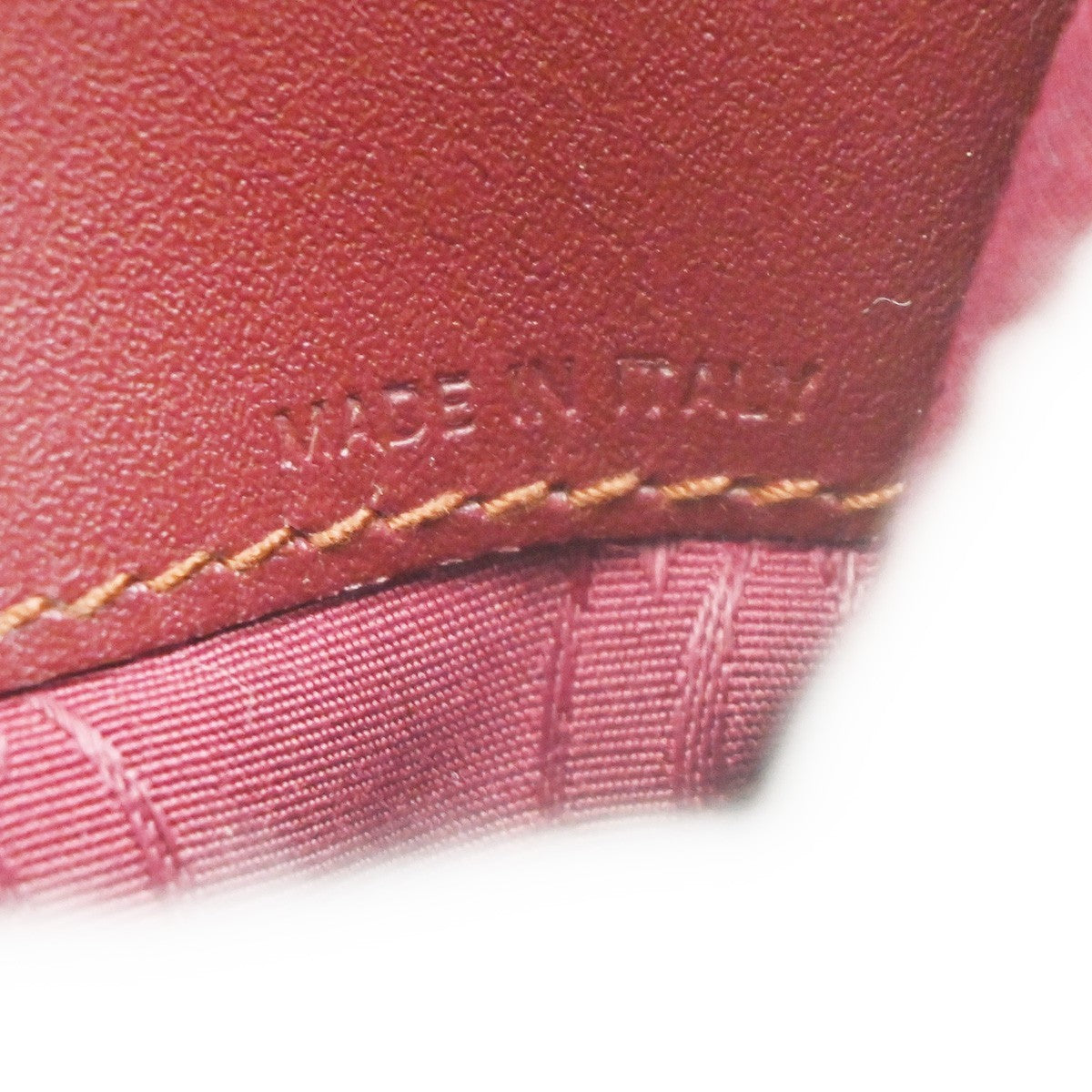 CARTIER Logo Must Line Shoulder Hand Bag Leather Red  Burgundy Italy 67MA134