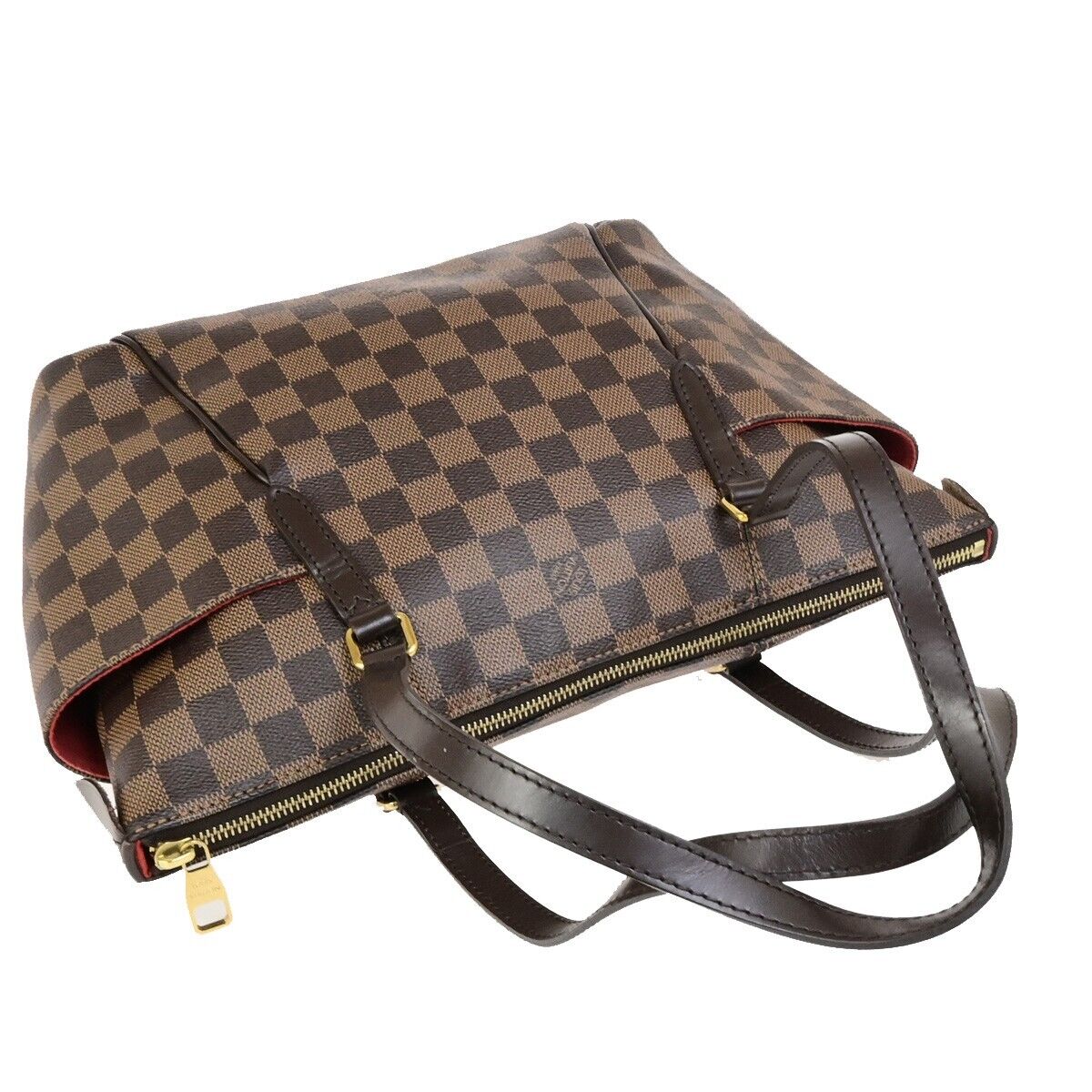 LOUIS VUITTON Logo Totally PM Shoulder Bag Damier Leather Brown N41282 22FB320