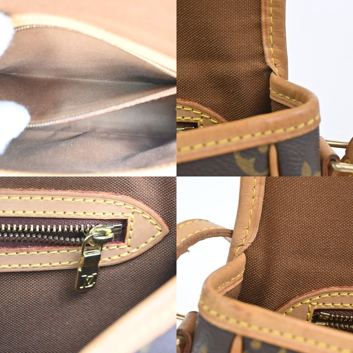 LOUIS VUITTON Sologne Shoulder Bag Monogram Leather Brown France M42250 59CA915