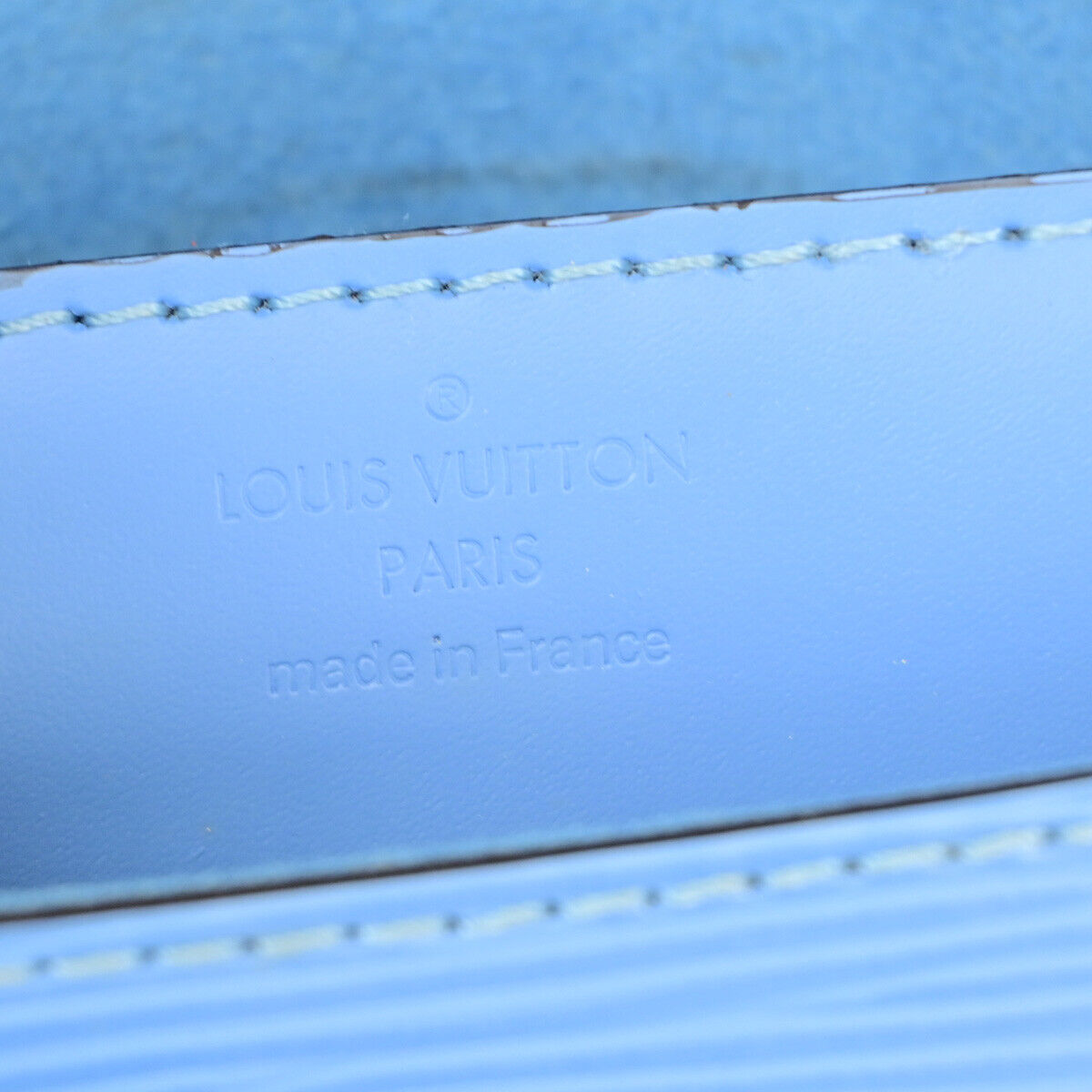 LOUIS VUITTON LV Pochette Louise PM Mini Shoulder Bag Epi Light Blue 10YF390