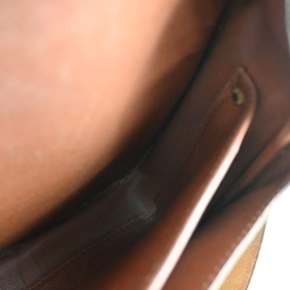 LOUIS VUITTON Cartouchiere MM Shoulder Bag Monogram Leather Brown M51253 37CA969