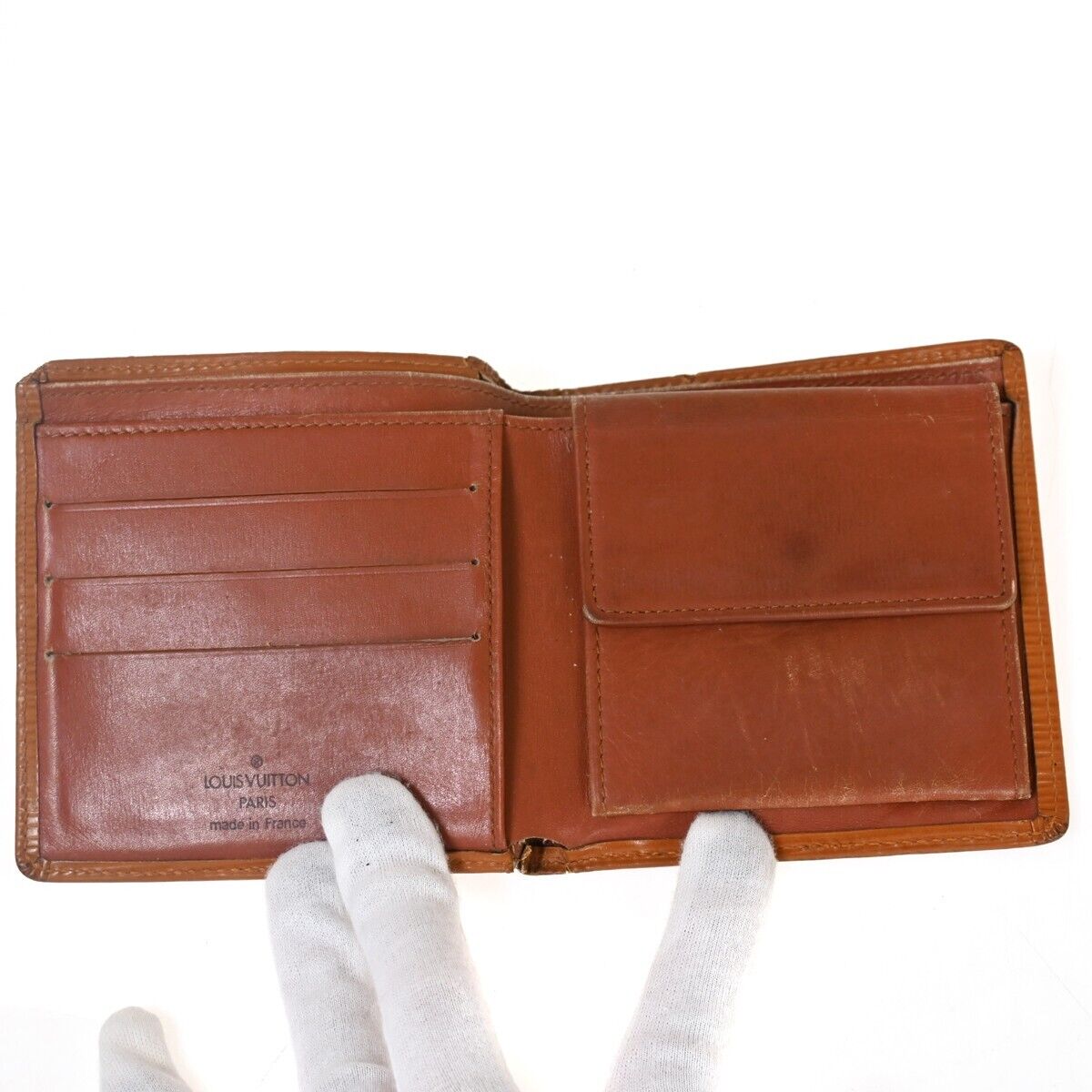 LOUIS VUITTON Logo 4 Set Wallet Key iPhone Case 8 Monogram Epi Leather 04HB270