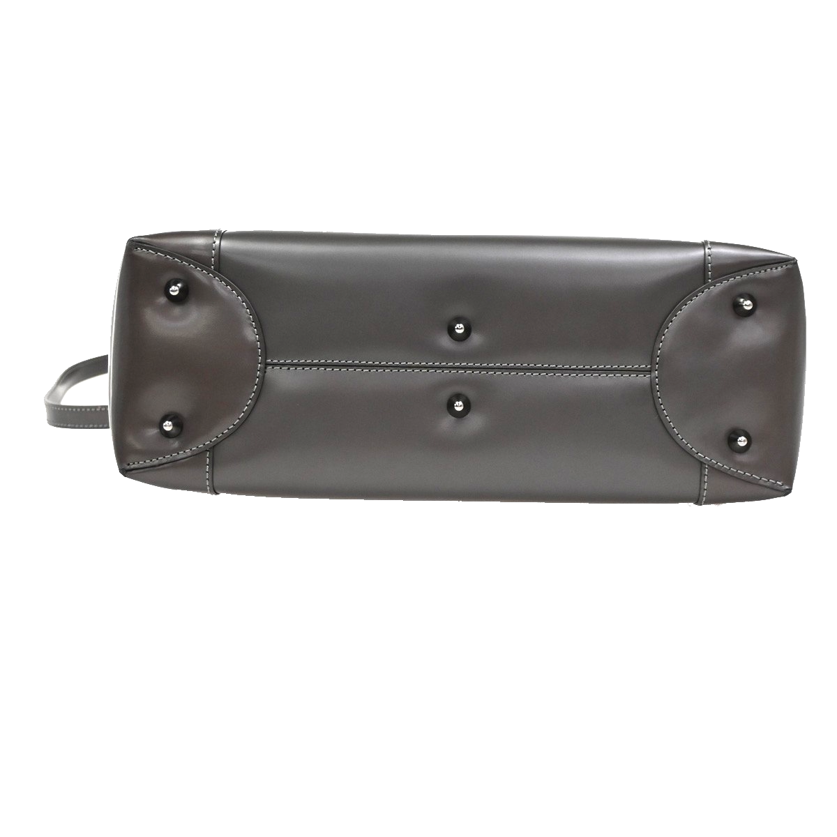 CHRISTIAN DIOR Malice Pearl 2Way Shoulder Bag Patent Leather Grey Italy 52RL541