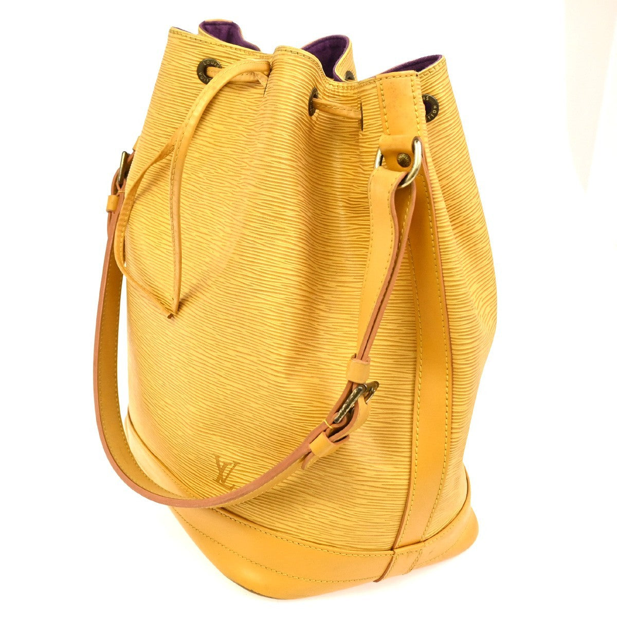 LOUIS VUITTON Noe GM Drawstring Shoulder Bag Epi Leather Yellow M44009 35TA575