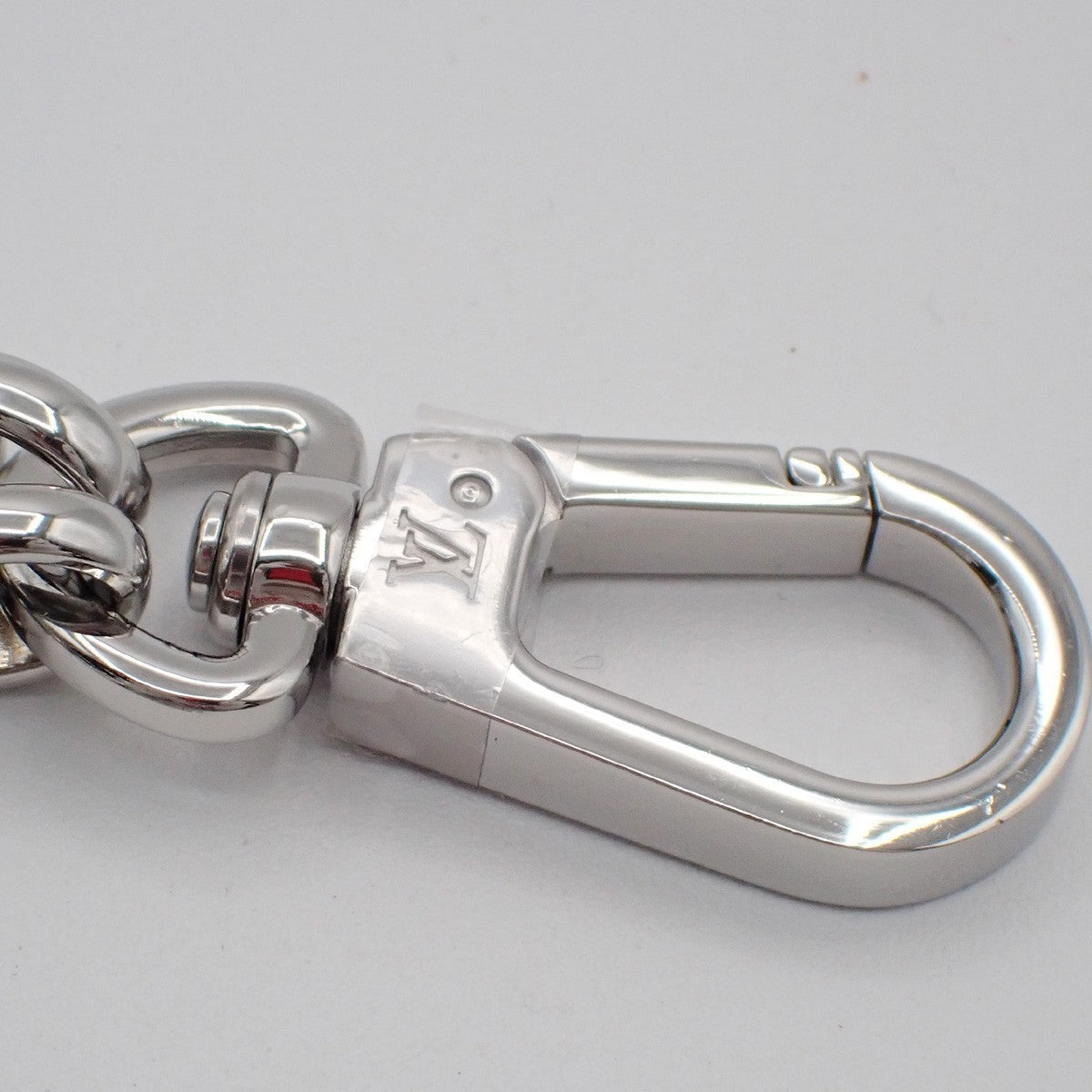LOUIS VUITTON Logo Dauphine Chain shoulder strap Stainless Steel Siver 38RL714