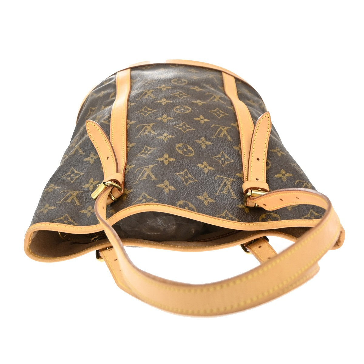 LOUIS VUITTON BUCKET GM Shoulder Tote Bag Monogram Leather Brown M42236 33EF194
