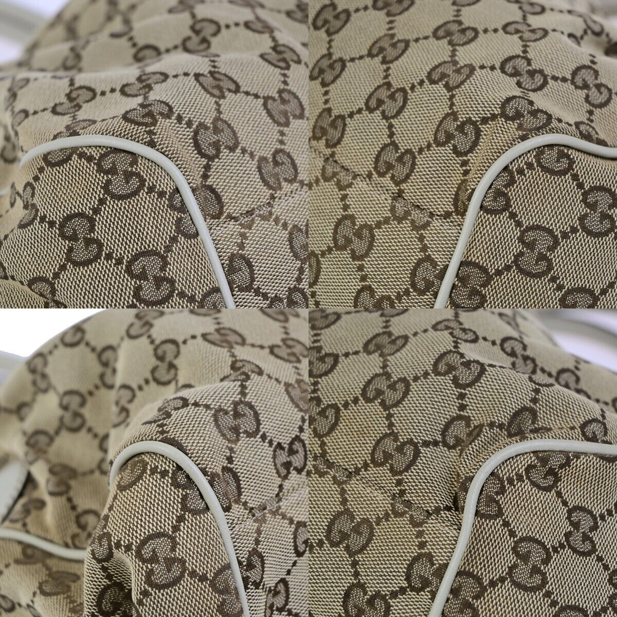 GUCCI Logo GG Pattern Sukey 2Way Shoulder Hand Bag Canvas Leather BN WE 37EC932