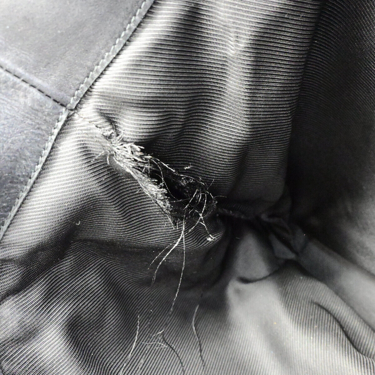 GUCCI Logo GG Pattern Shoulder Tote Bag Canvas Leather Black GHW Italy 09YG536