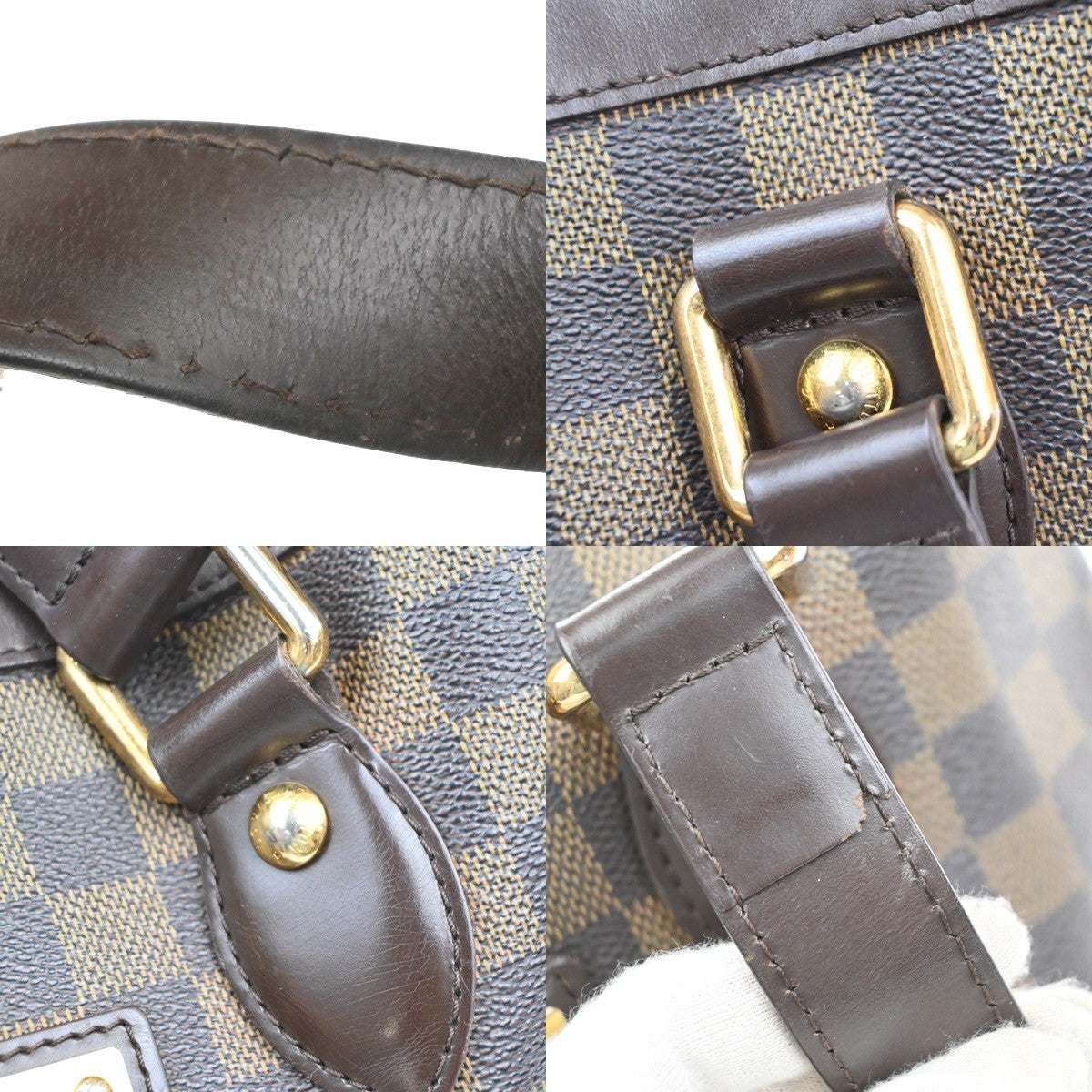 LOUIS VUITTON Hampstead PM Shoulder Bag Damier Ebene Leather BN N51205 85MA611