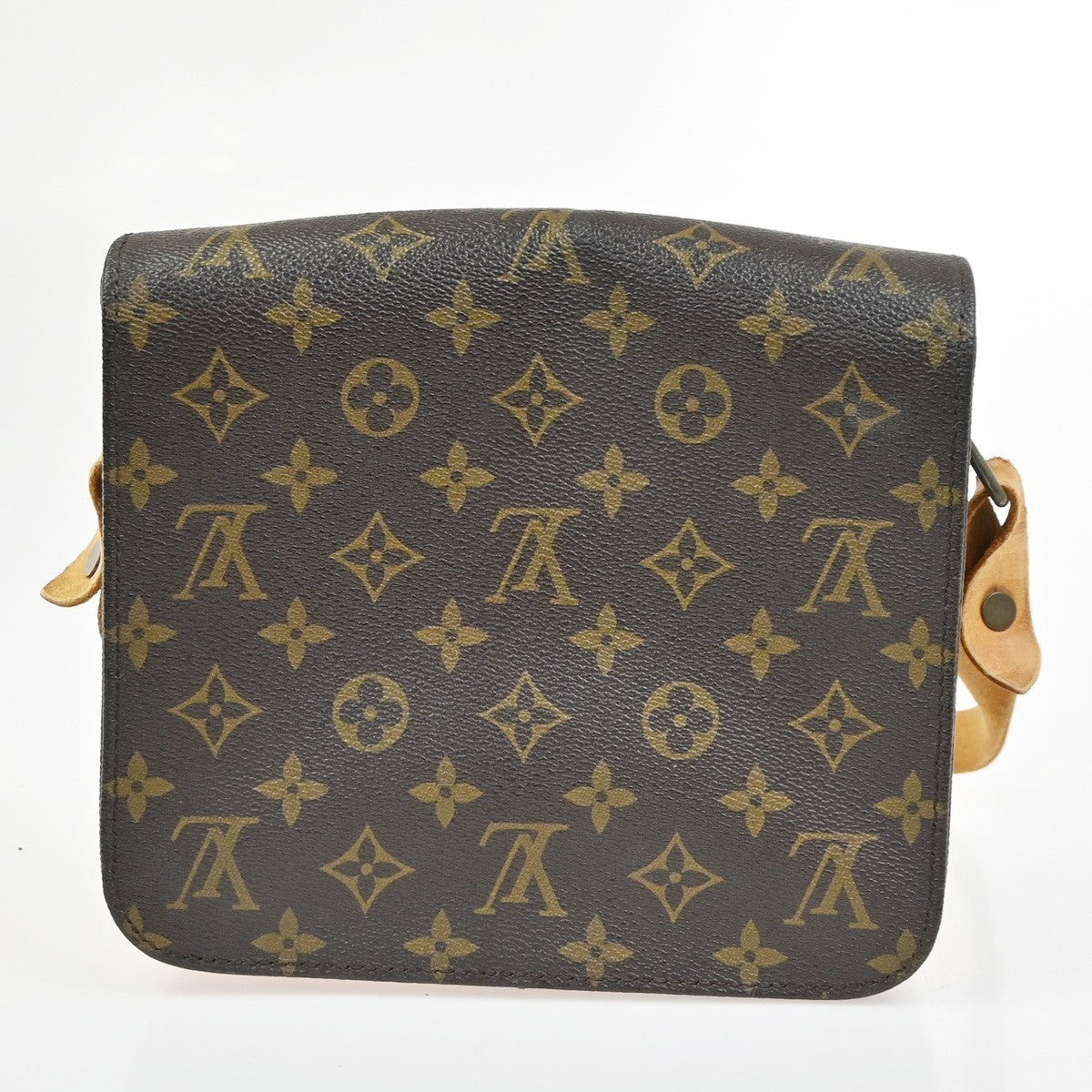 LOUIS VUITTON Cartouchiere MM Shoulder Bag Monogram Leather Brown M51253 35CA973