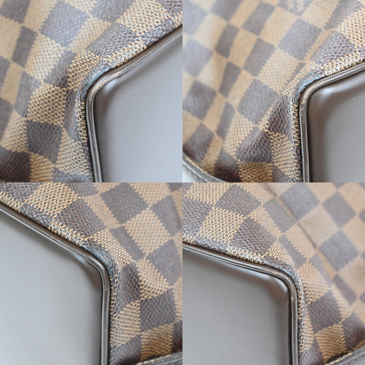 LOUIS VUITTON Chelsea Shoulder Tote Bag Damier Ebene Leather BN N51119 89MA623