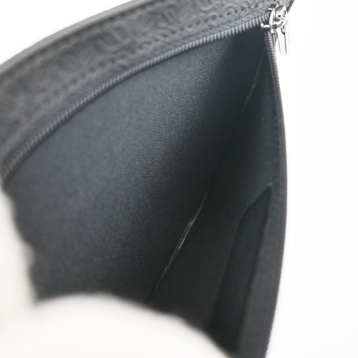 LOEWE Logo Repeat Anagram Crossbody Shoulder Bag PVC Leather Black 32EG246