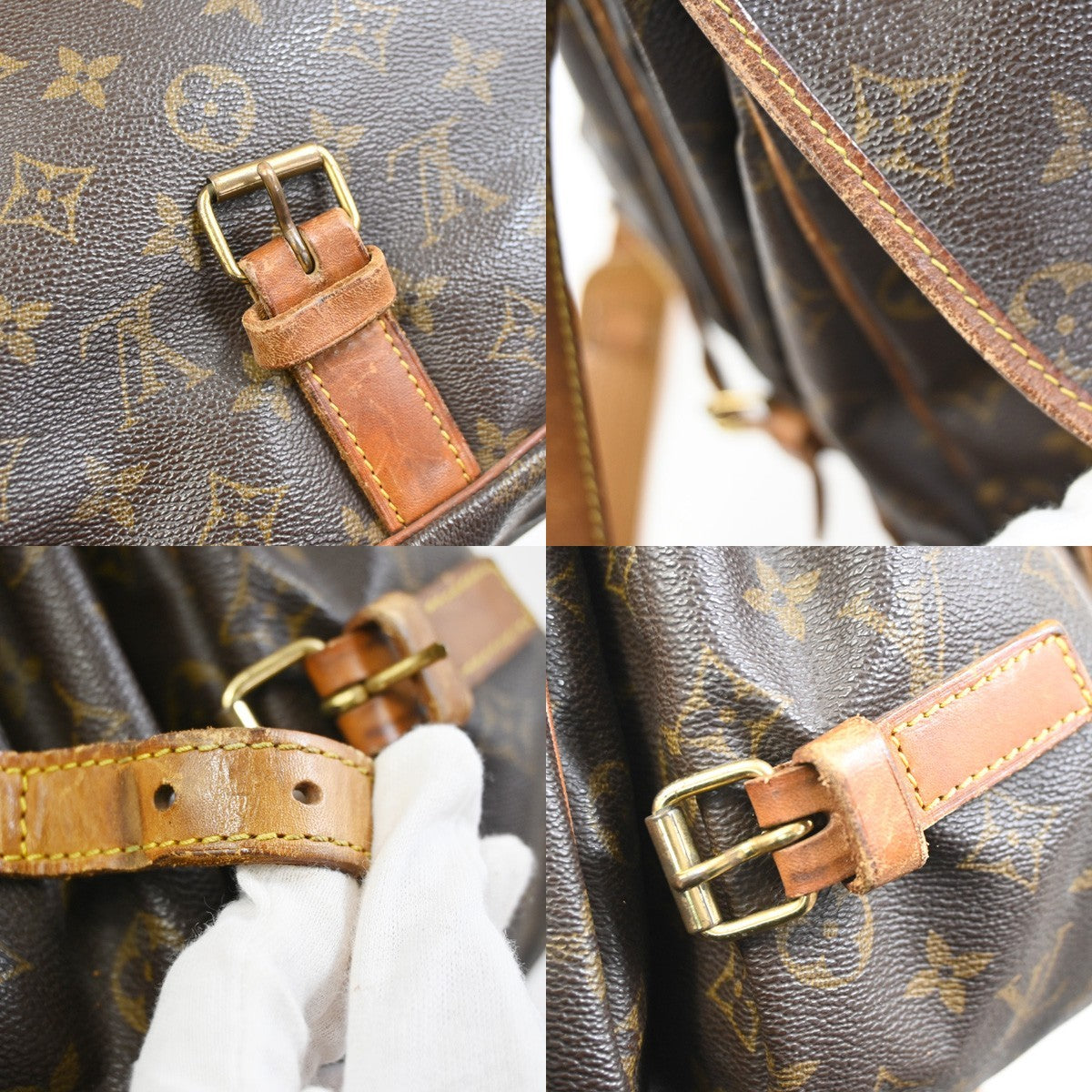 LOUIS VUITTON Saumur 35 Shoulder Bag Monogram Leather BN France M42254 35YH930