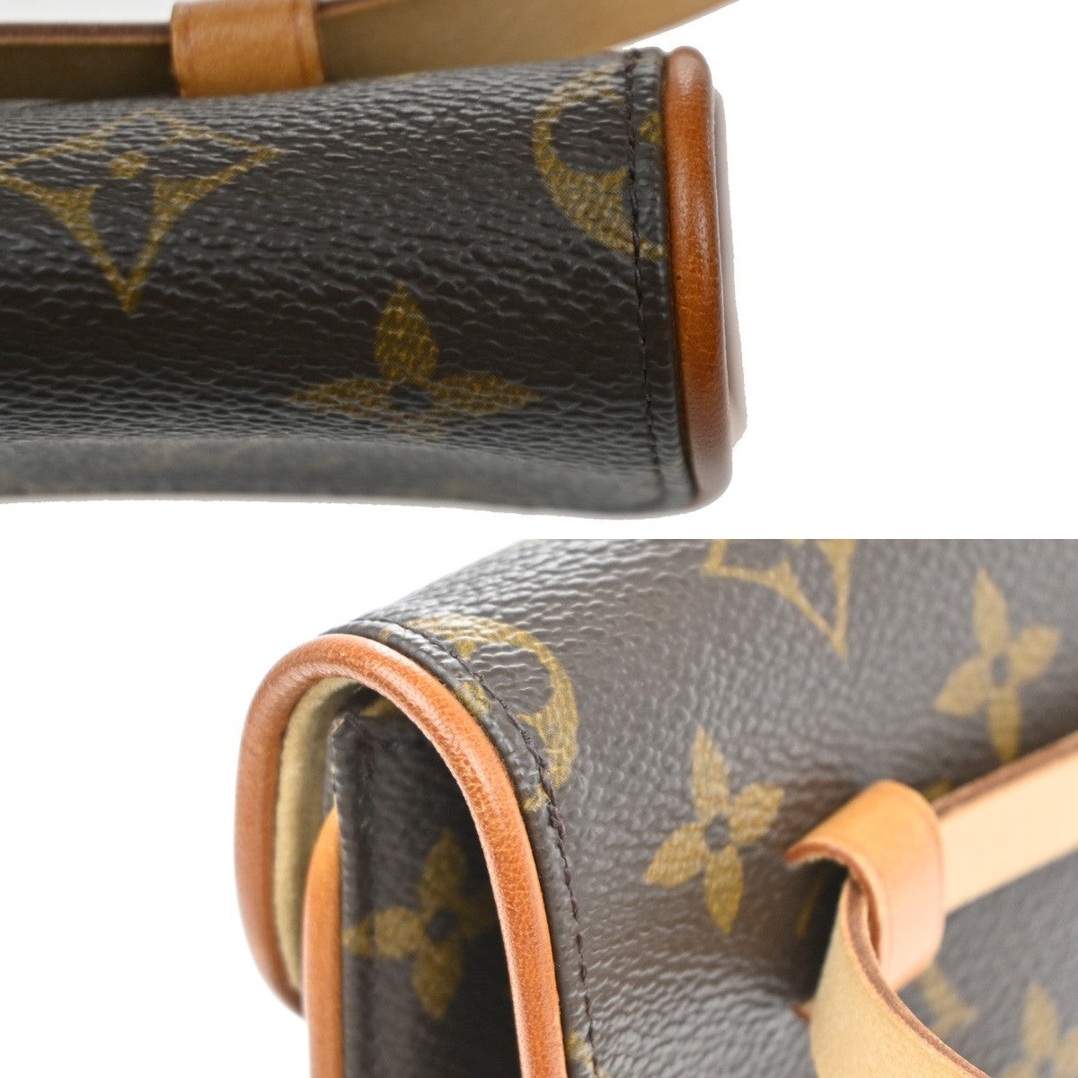 LOUIS VUITTON Pochette Florentine Bum Bag Monogram Leather Brown M51855 85MA630