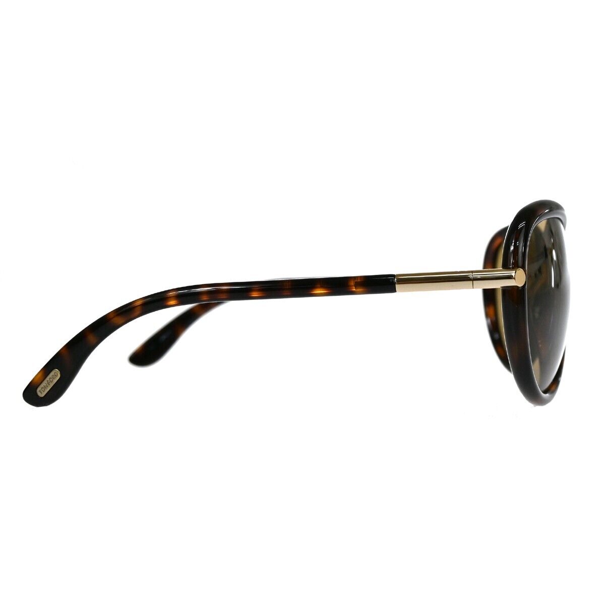 TOM FORD Logo Sabrina Sunglasses  Eye Wear Plastic Brown Gold  TF161  02FA053