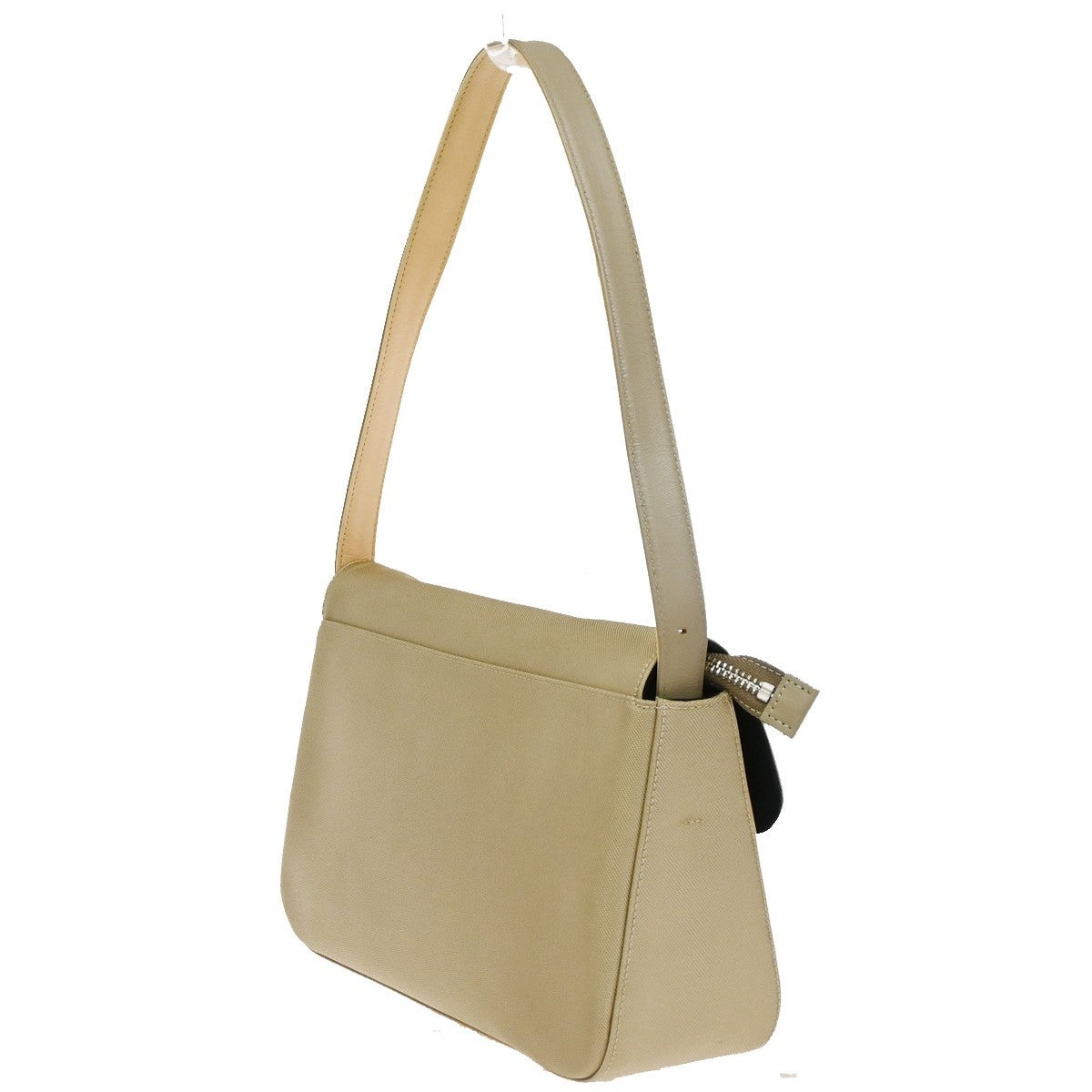 GIVENCHY 4G Logo  Hand Bag With Pouch Nylon Leather Beige SHW Japan 06CA843