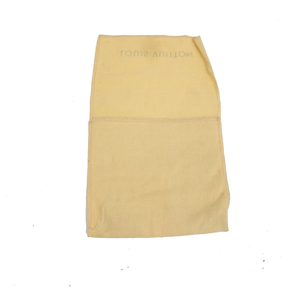 LOUIS VUITTON Logo 10 Set Dust Bag Drawstring Canvas Cotton Beige Brown 09EE167