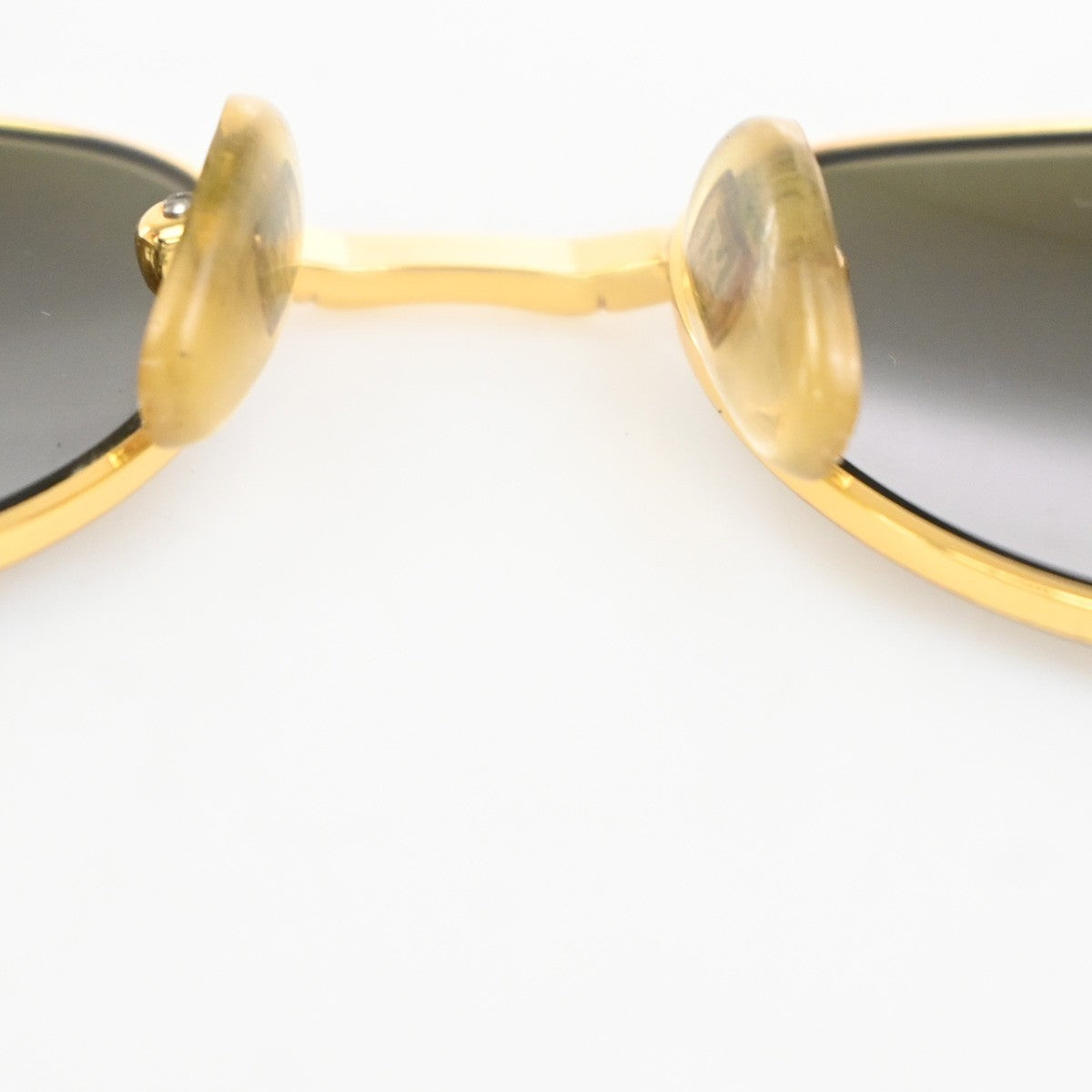 FENDI FF Logos Sunglasses Eye Wear Plastic Metal Brown Italy 7017 07CA893