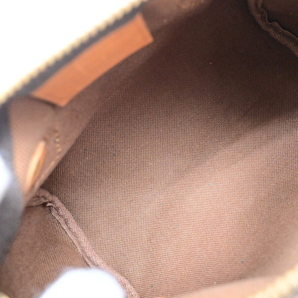 LOUIS VUITTON Mini Speedy Hand Bag Monogram Leather Brown France M41534 75ED575