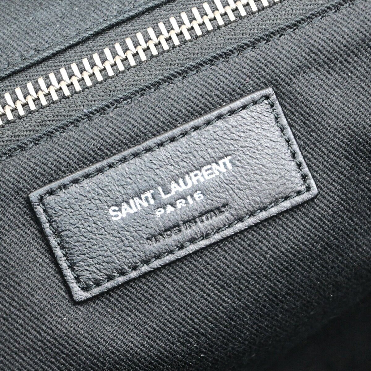 SAINT LAURENT YSL Sac De Jour Backpack Bag Leather Black SHW Italy 47RK386