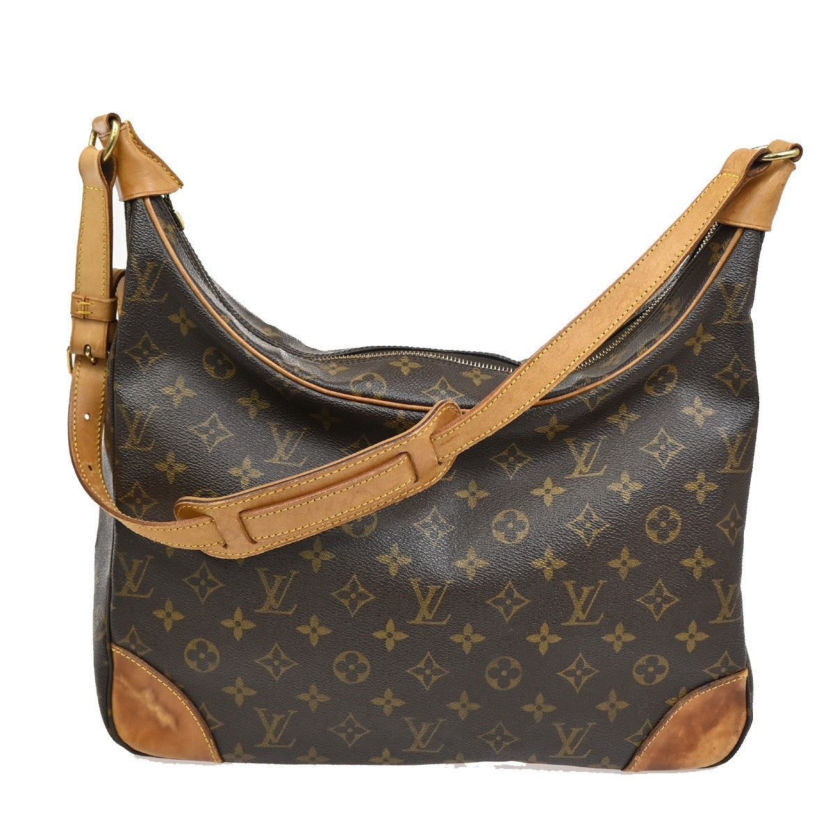 LOUIS VUITTON Boulogne 35 Shoulder Bag Monogram Leather Brown M51260 82DA109