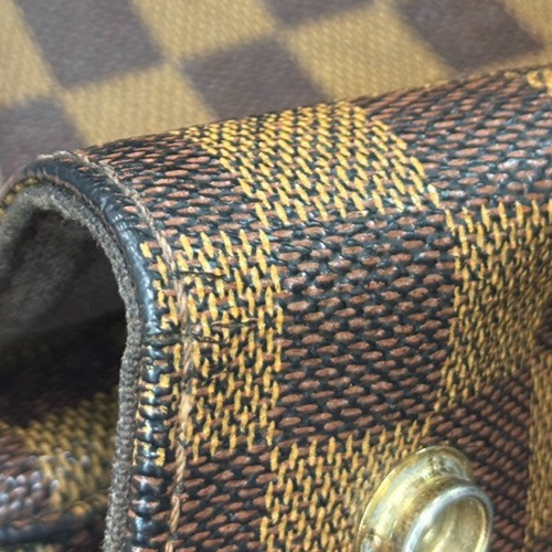 LOUIS VUITTON Naviglio Shoulder Bag Damier Ebene Leather Brown N45255 78PA115