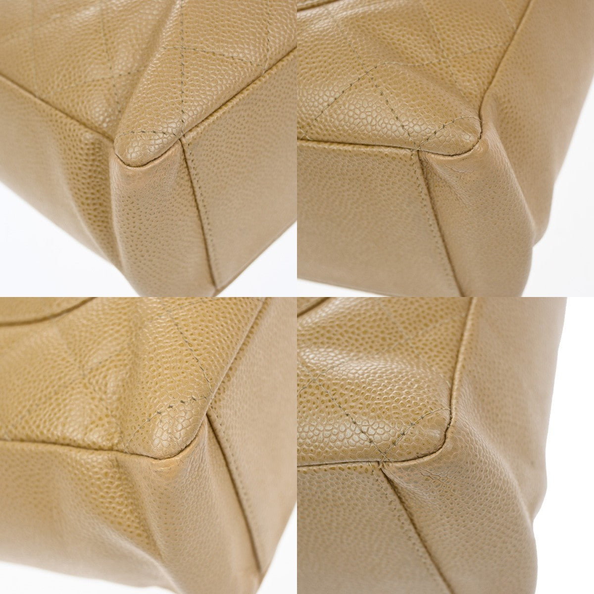 CHANEL CC Matelasse PST Chain Shoulder Bag Grained Calfskin Leather BE 320RQ056