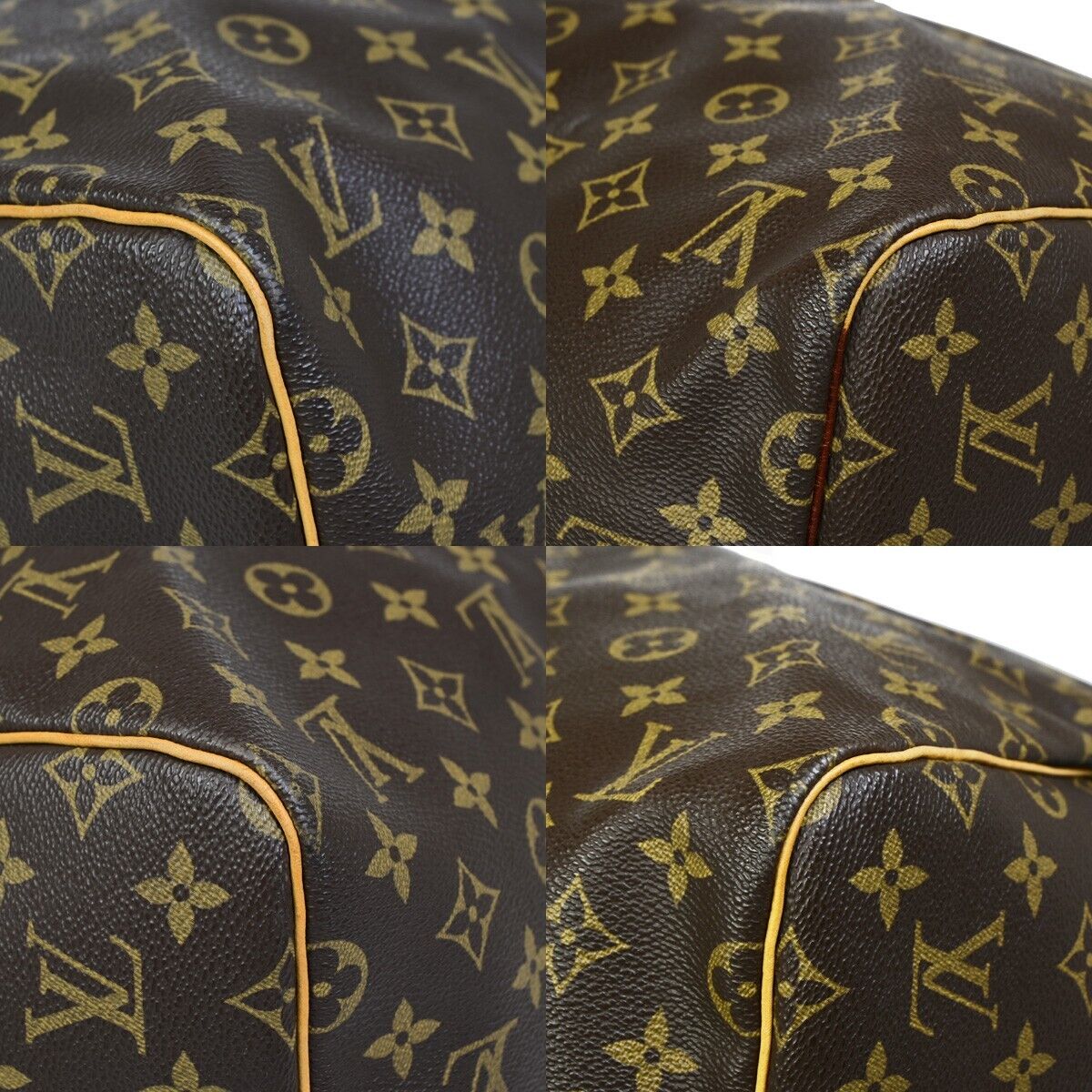 LOUIS VUITTON Keepall 55 Travel Hand Bag Monogram Leather Brown M41424 29EB851