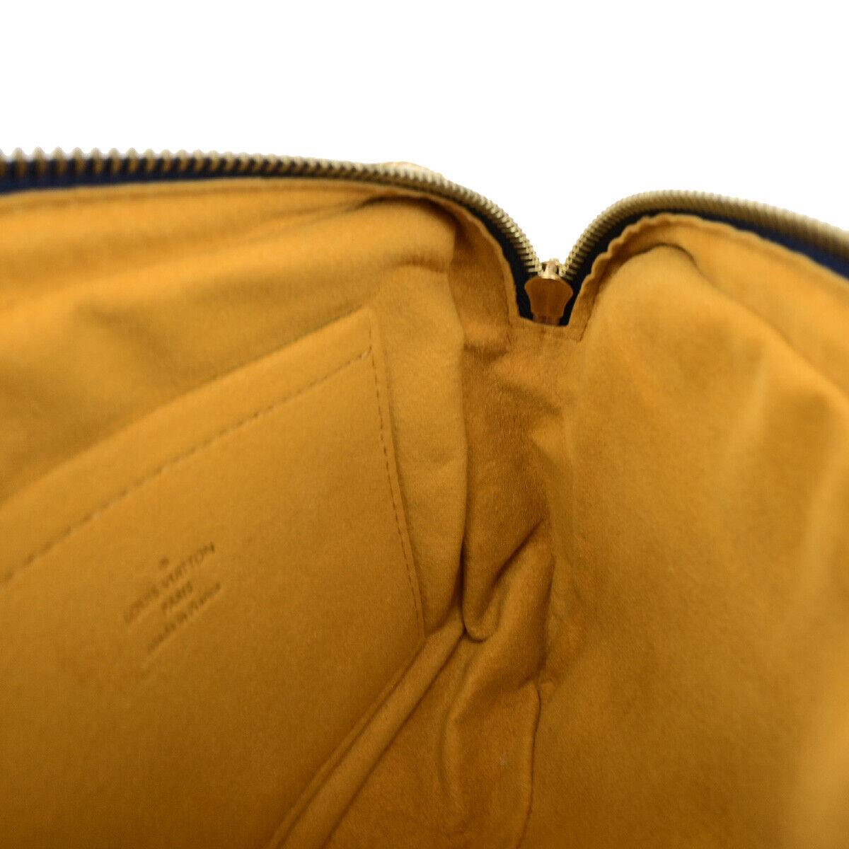 LOUIS VUITTON Waist Bum Bag Monogram Denim Leather Blue GHW M95347 388RK734