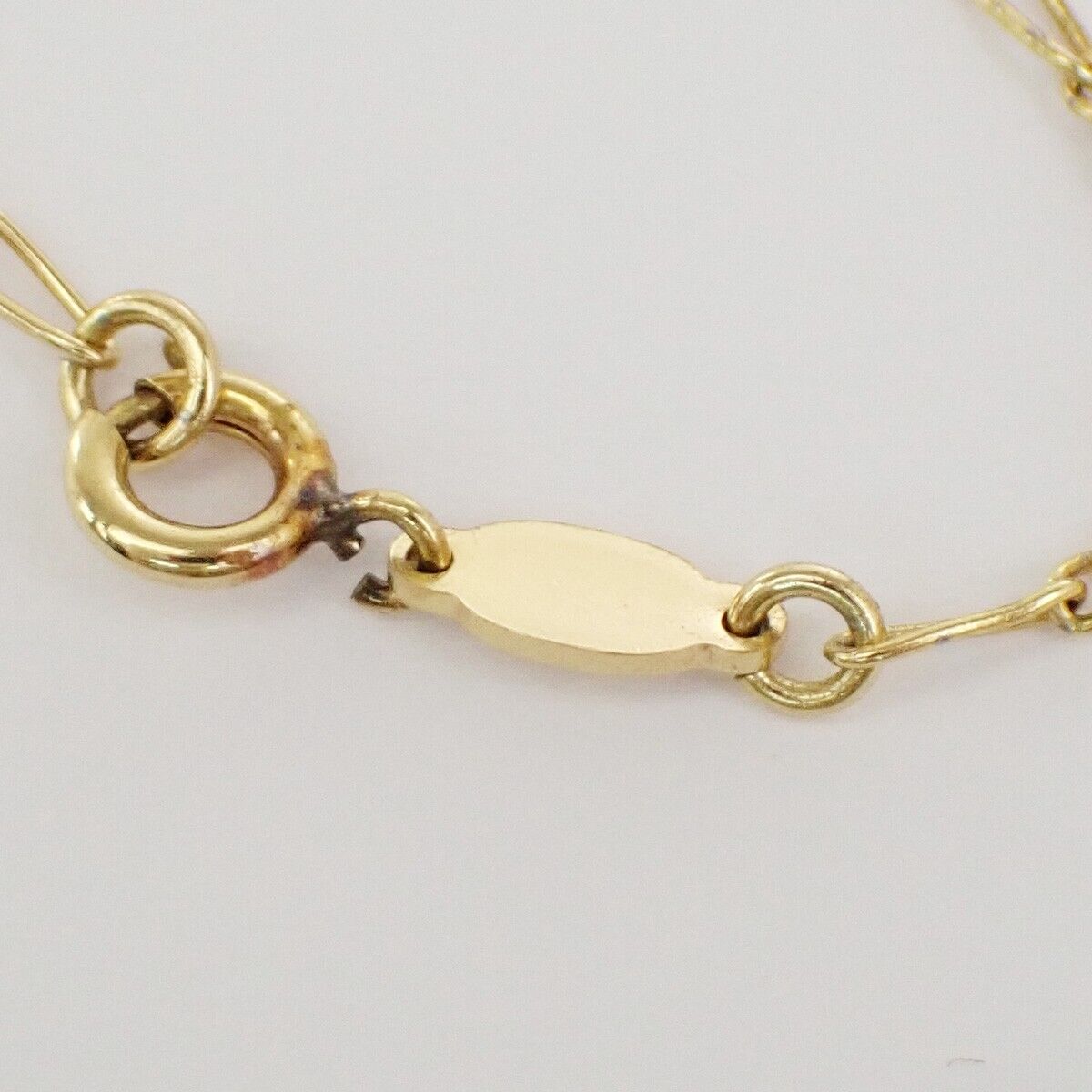 CHRISTIAN DIOR Logo Flower Long Necklace Chain Gold Accessory 07FB360