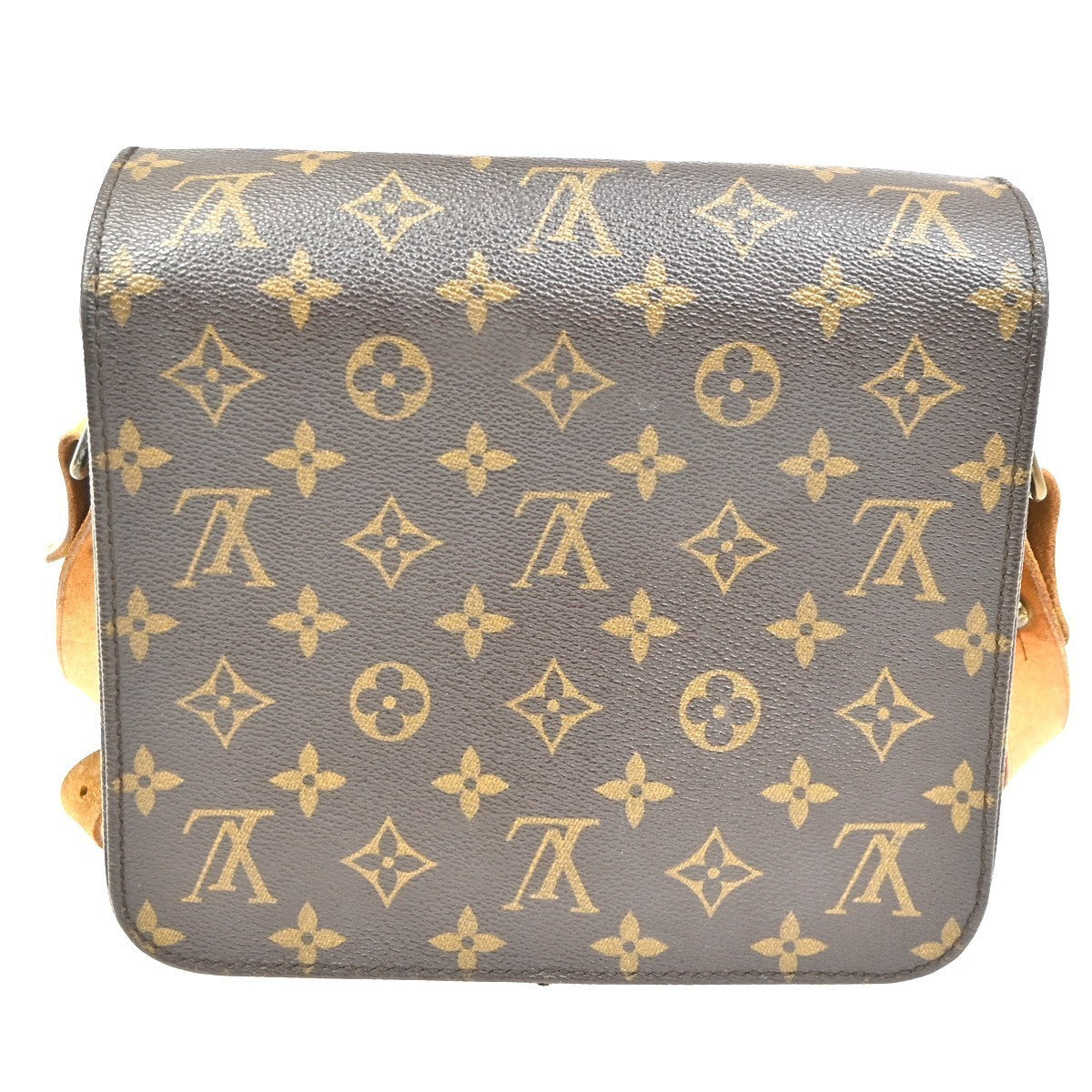 LOUIS VUITTON Cartouchiere MM Shoulder Bag Monogram Leather Brown M51253 32TA563