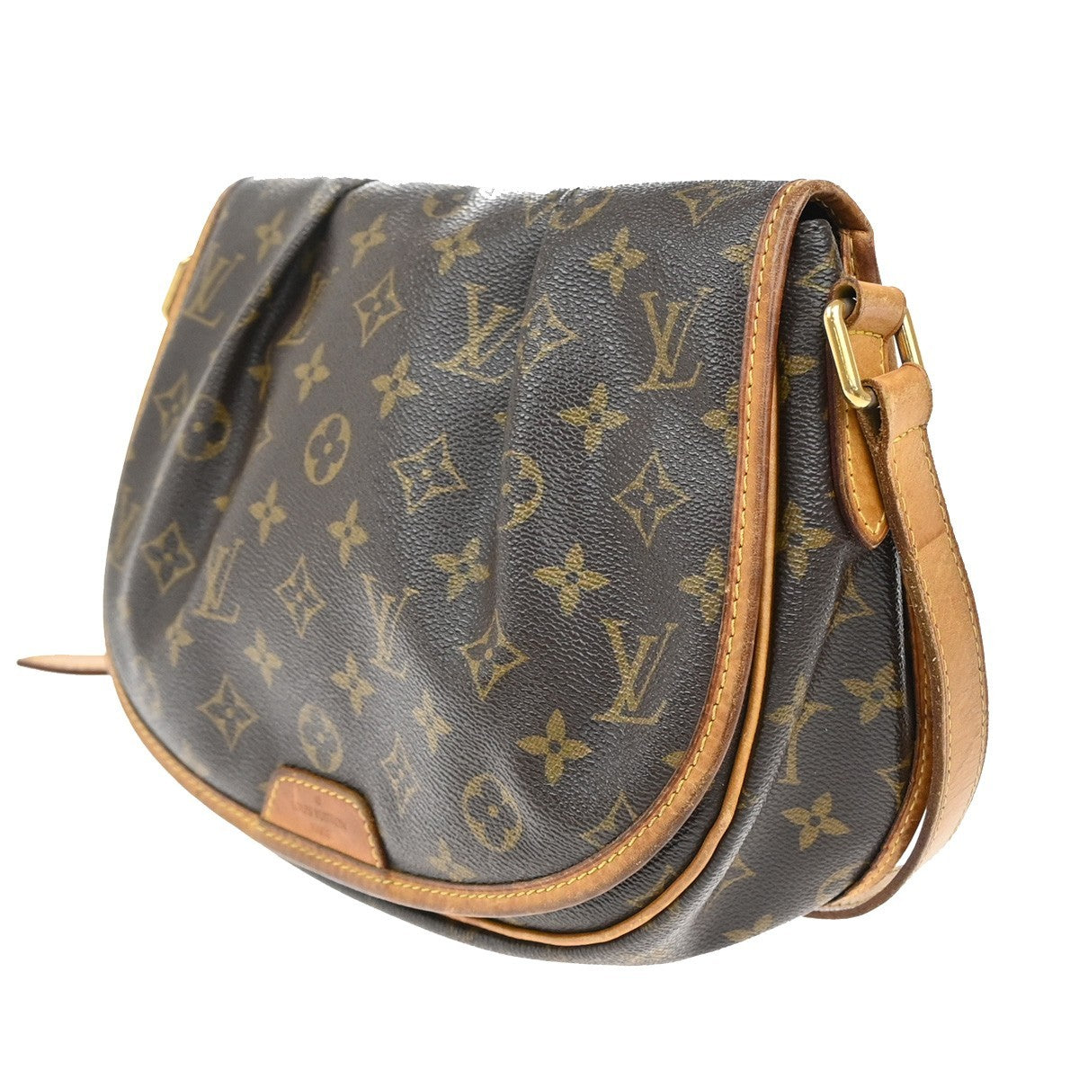 LOUIS VUITTON Menilmontant PM Shoulder Bag Monogram Leather BN M40474 72KB385