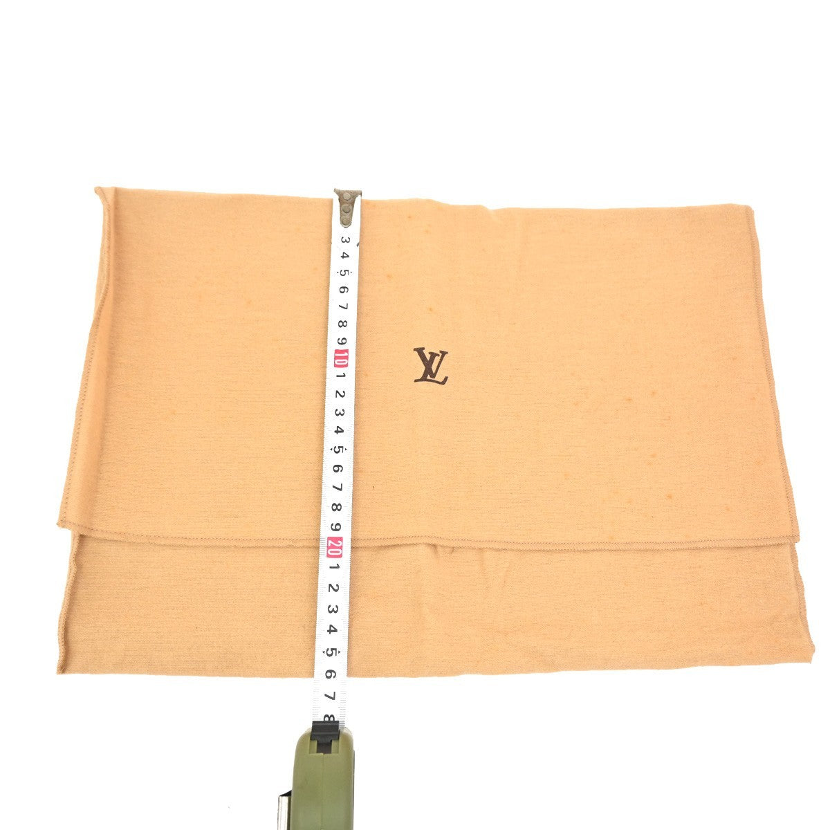 LOUIS VUITTON Logo 10 Set Dust Bag Drawstring Canvas Cotton Beige Brown 09KB608