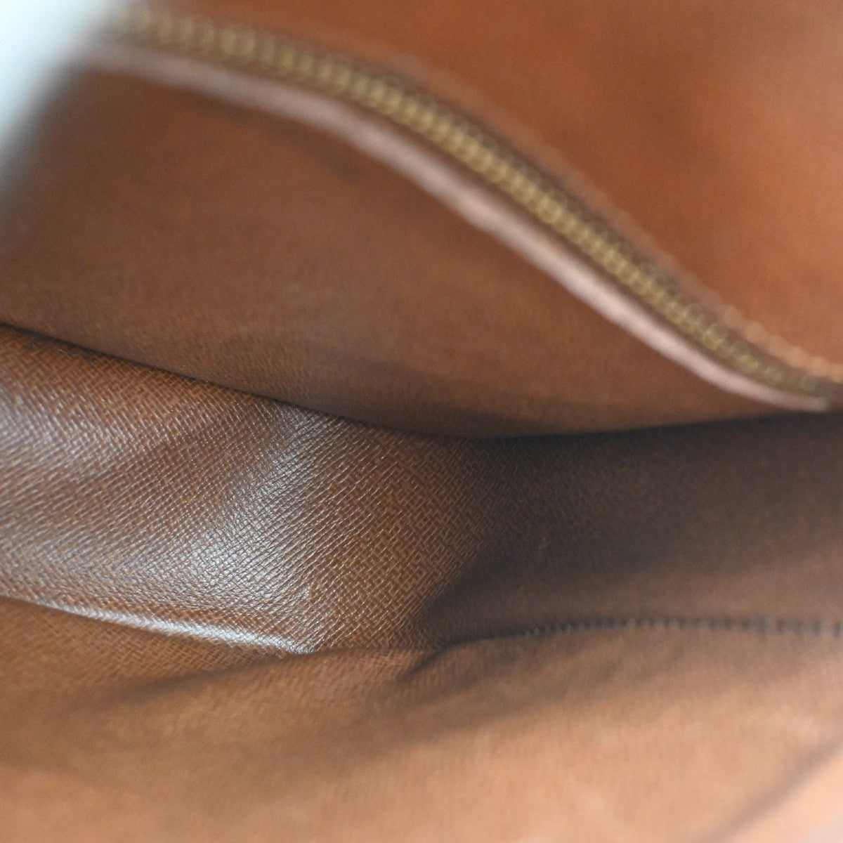 LOUIS VUITTON Saint Cloud MM Shoulder Bag Monogram Leather Brown M51243 34SA143