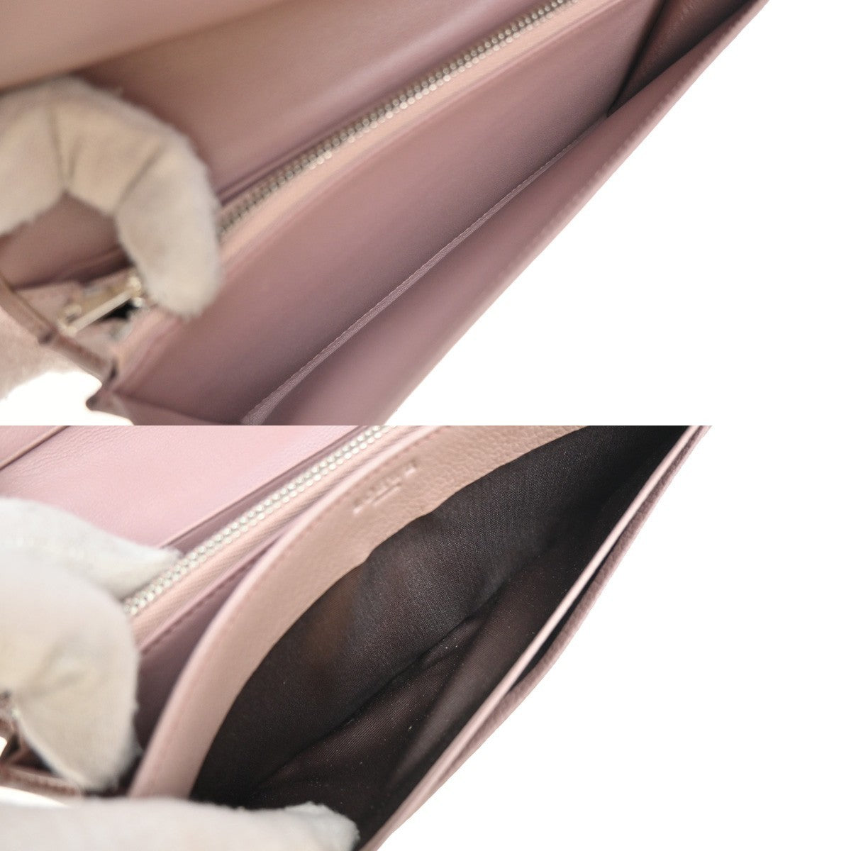 LOEWE Logo Anagram Bifold Long Wallet Leather Pink SHW 64KP387