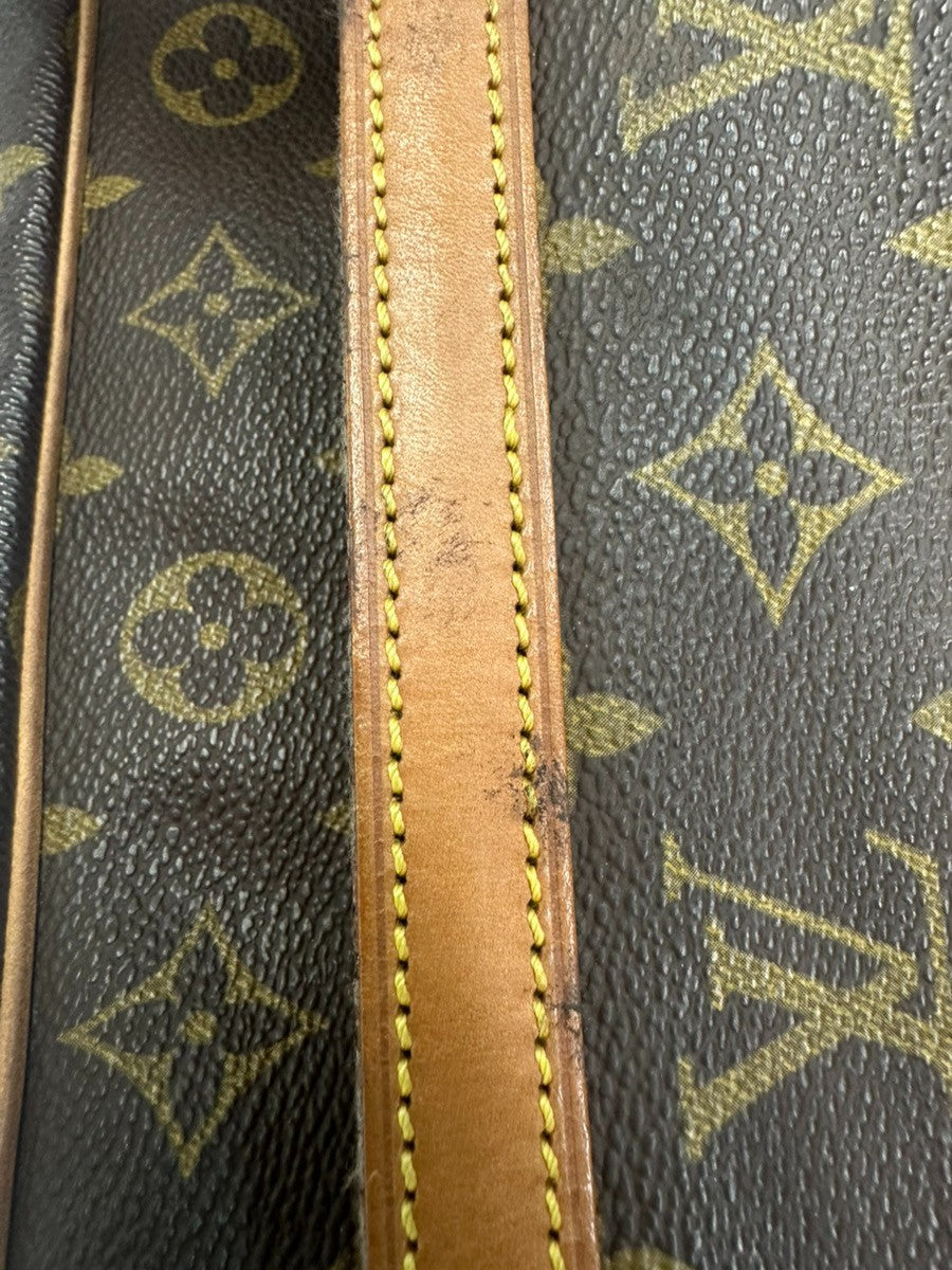 LOUIS VUITTON Jeune Fille MM Shoulder Bag Monogram Leather Brown M51226 32KC670