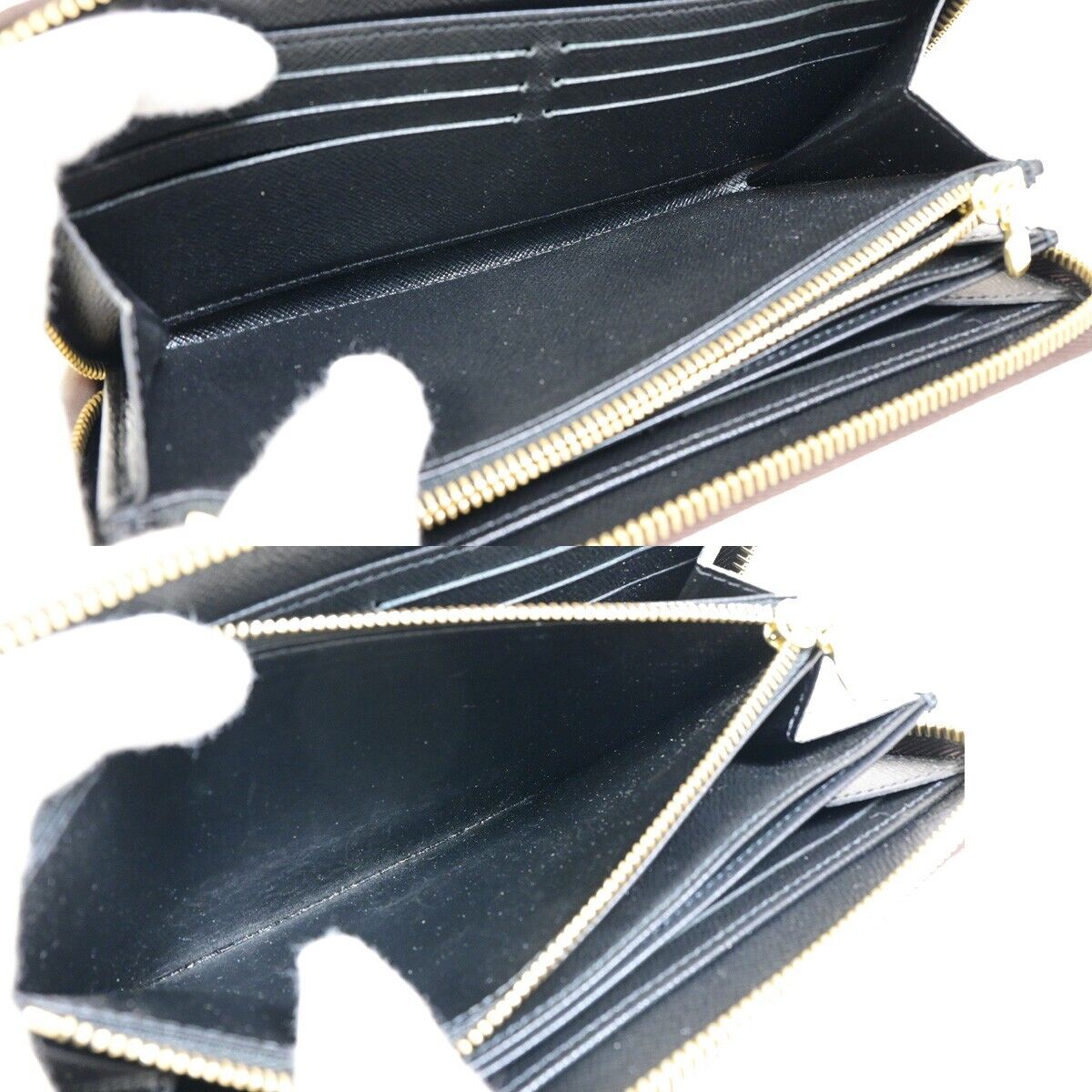 LOUIS VUITTON Zippy Wallet Purse Monogram Giant Reverse Brown M69353 98KA276