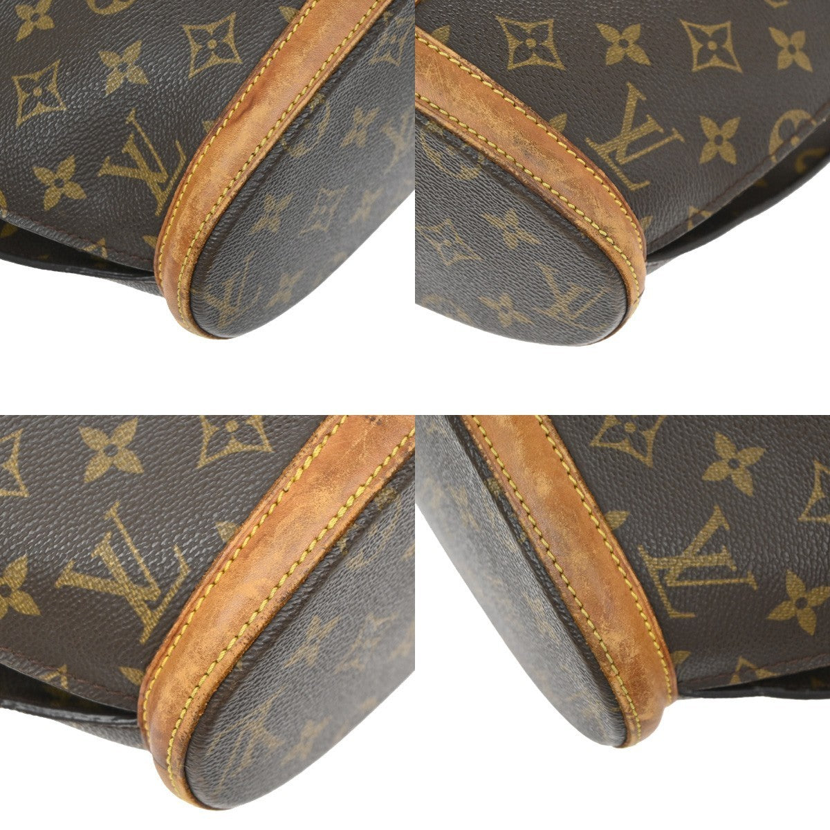 LOUIS VUITTON BABYLONE Shoulder Bag Monogram Leather Brown France M51102 32KD247
