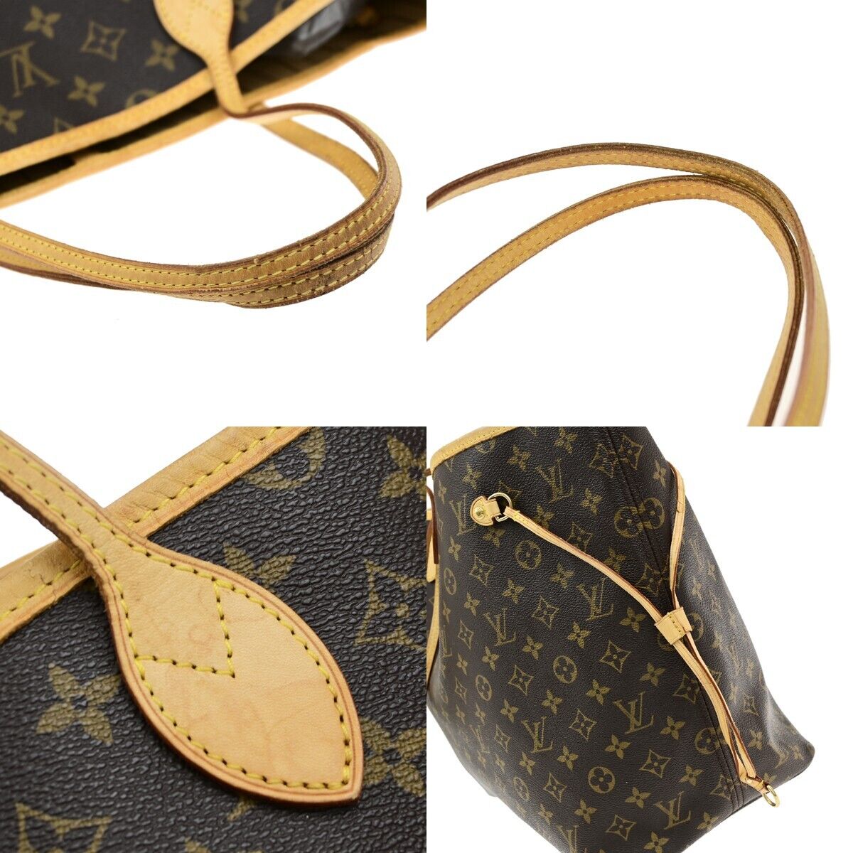 LOUIS VUITTON Neverfull GM Shoulder Tote Bag Monogram Leather BN M40157 95EE033