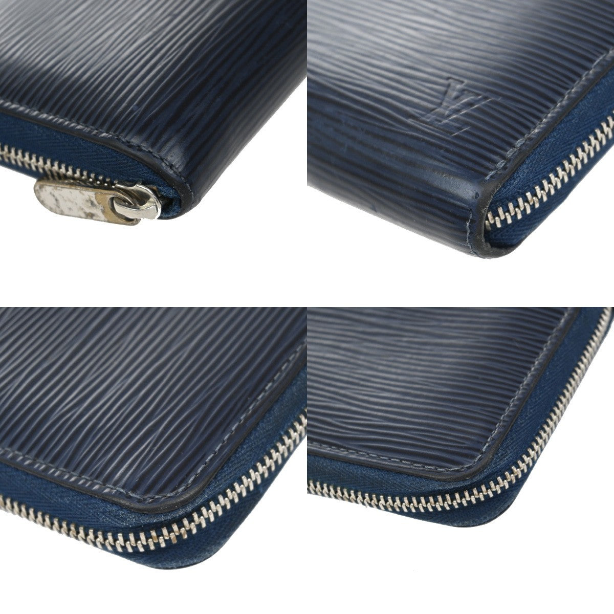 LOUIS VUITTON Zippy Coin Case Compact Wallet Epi Leather Blue M60384 67EG016