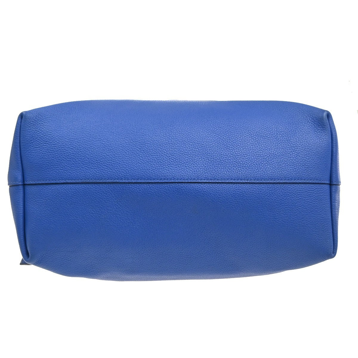 PRADA Logo Shoulder Hand Bag Vitello Daino Leather Blue GHW Italy 11MA501