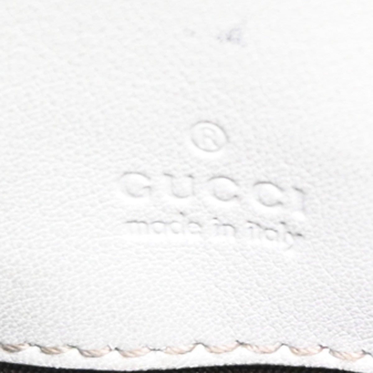 GUCCI Logo Guccissima Clutch Bag Embossing Leather Wristlet Black 65SA099