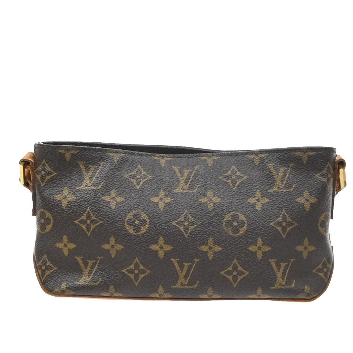 LOUIS VUITTON Logo Trotteur Shoulder Bag Monogram Leather Brown M51240 76YJ280
